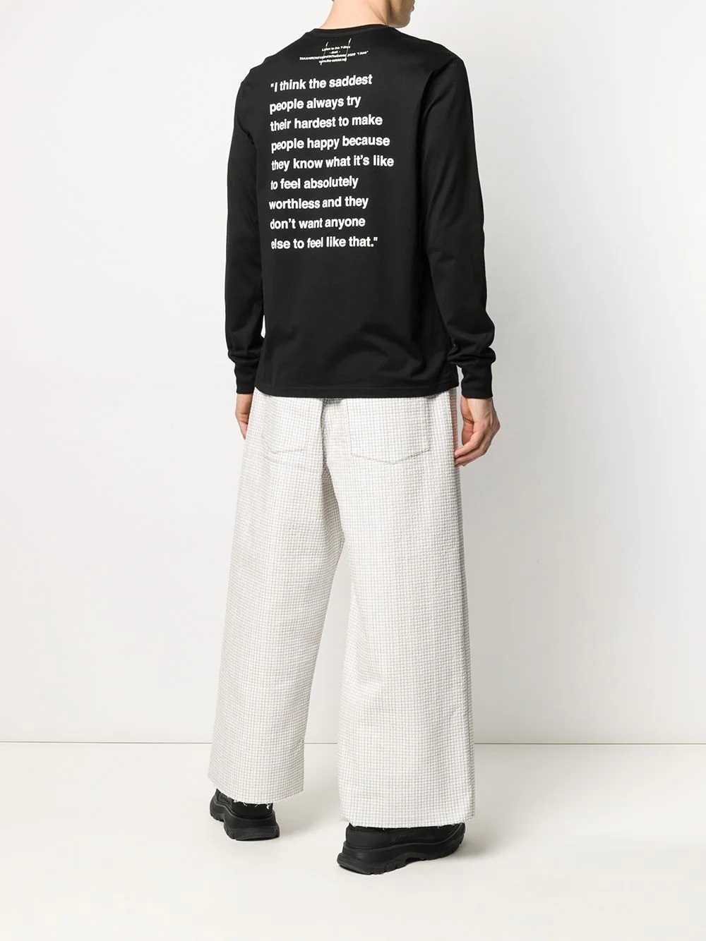 slogan printed sweatshirt - 2