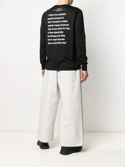 TAKAHIROMIYASHITA TheSoloist. slogan printed sweatshirt outlook