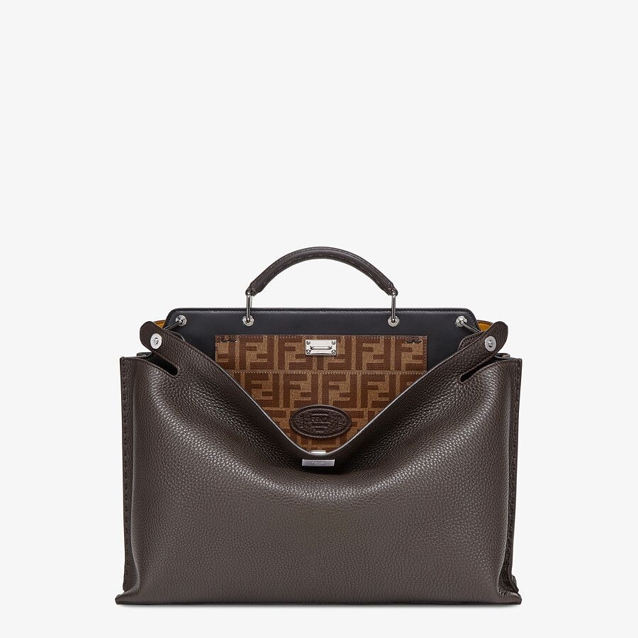 Brown leather bag - 1