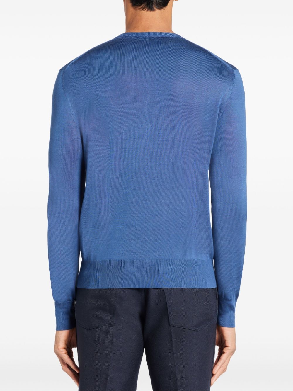 Henley knitted silk top - 4
