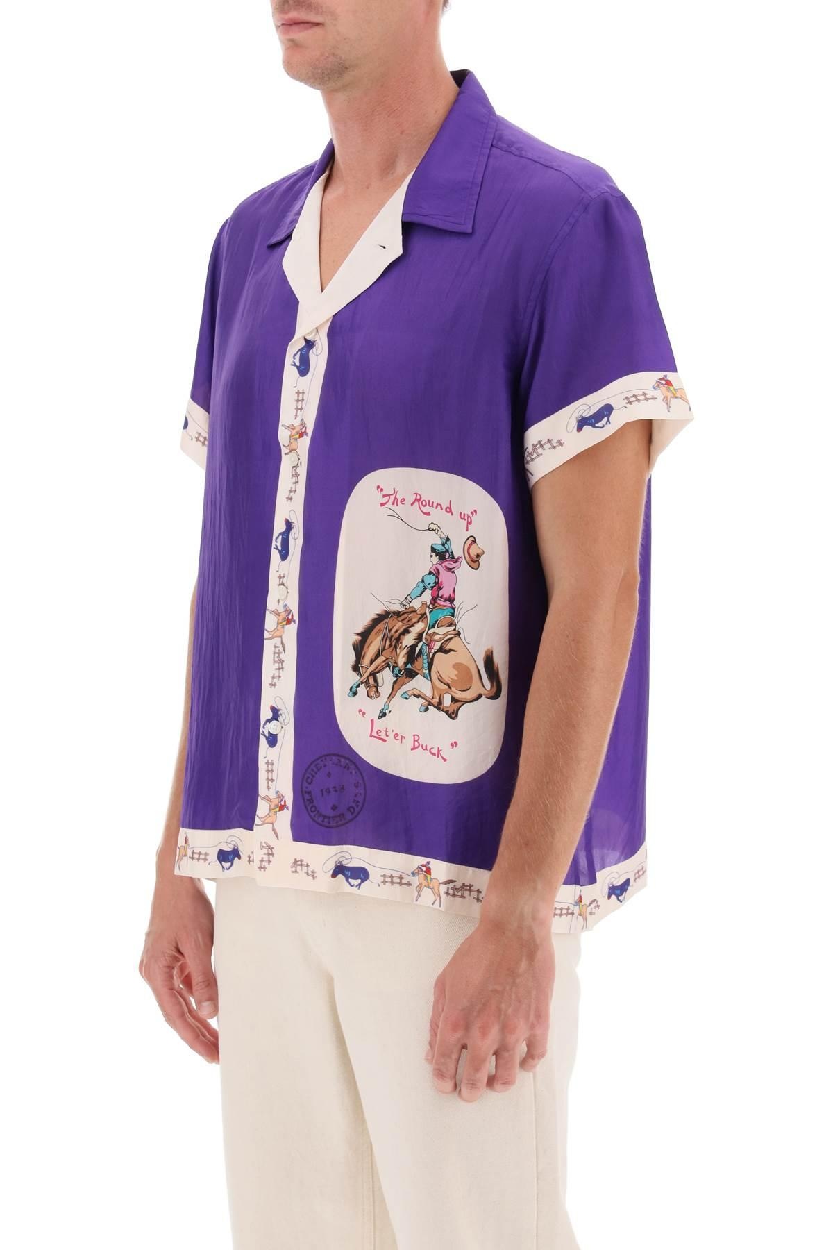 ROUND UP BOWLING SHIRT WITH GRAPHIC MOTIF - 5