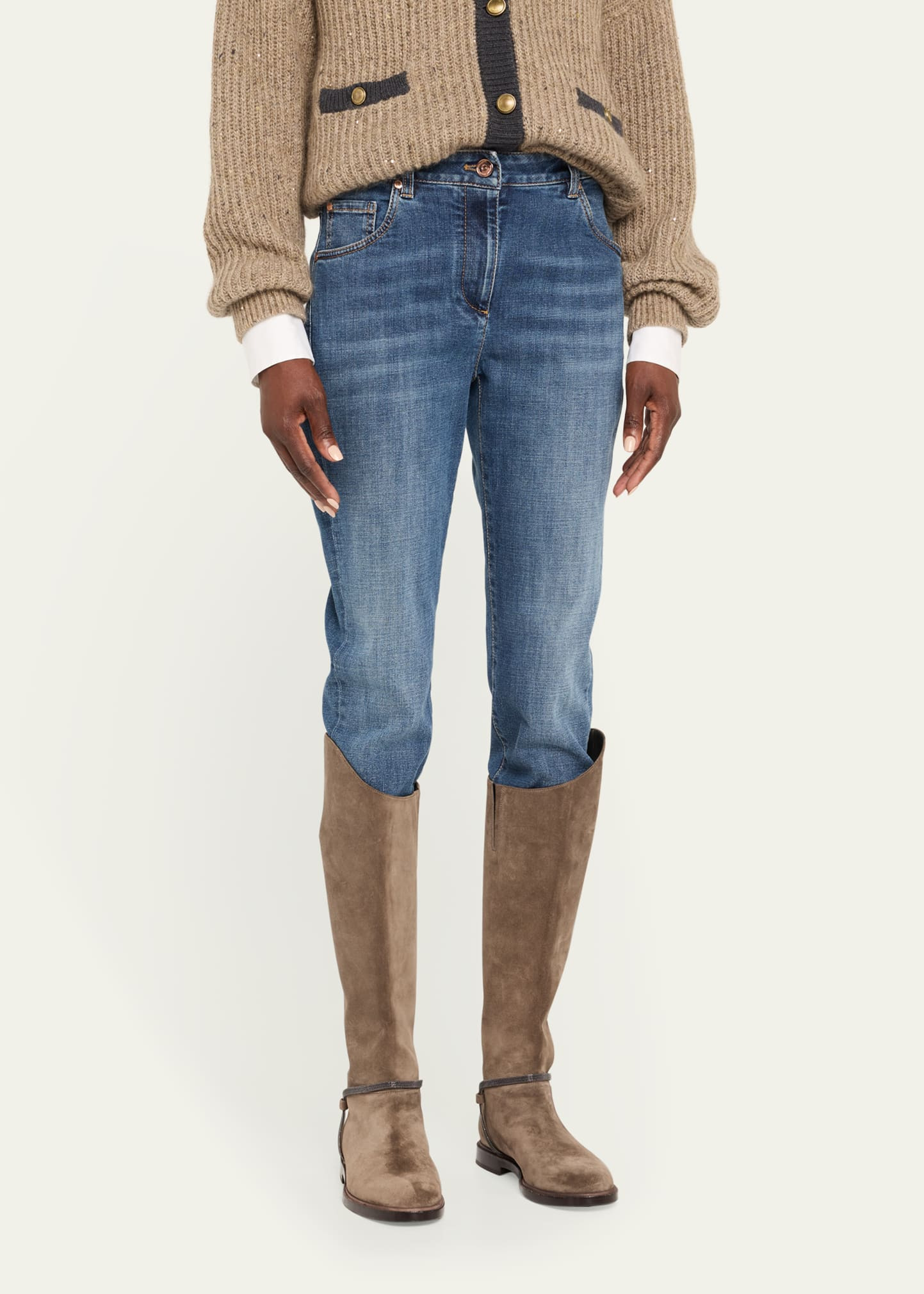 High-Rise Stretch Skinny-Leg Jeans - 4