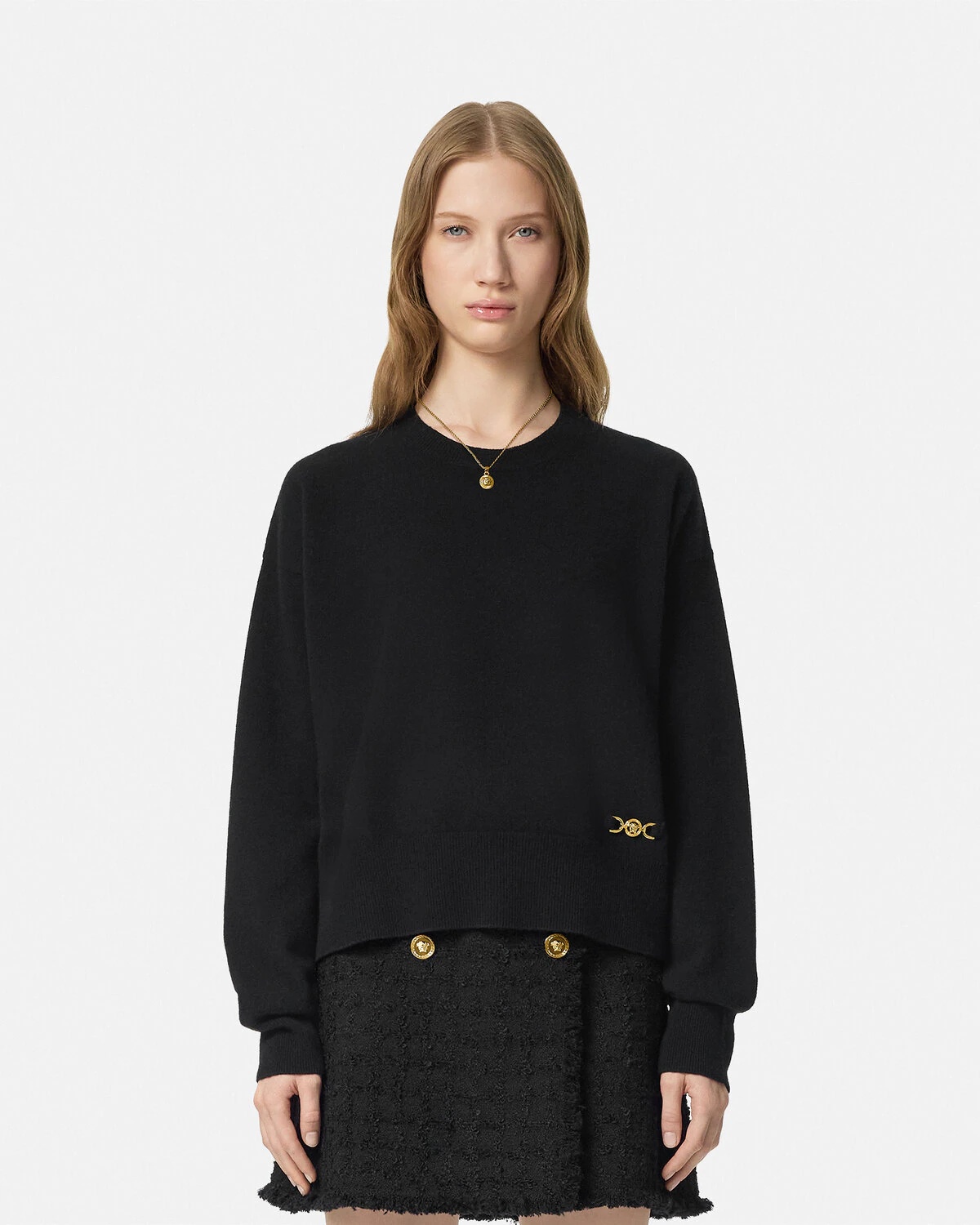 Cashmere-Blend Knit Boxy Sweater - 4