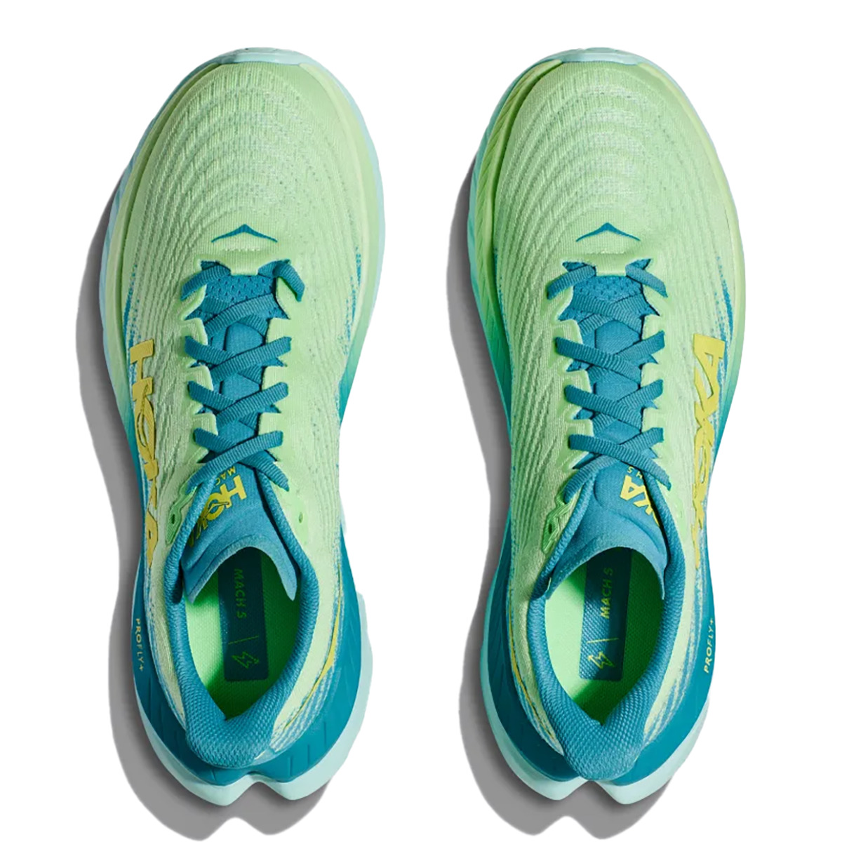 Hoka Mach 5 - Lime Glow - Ocean Mist - 3