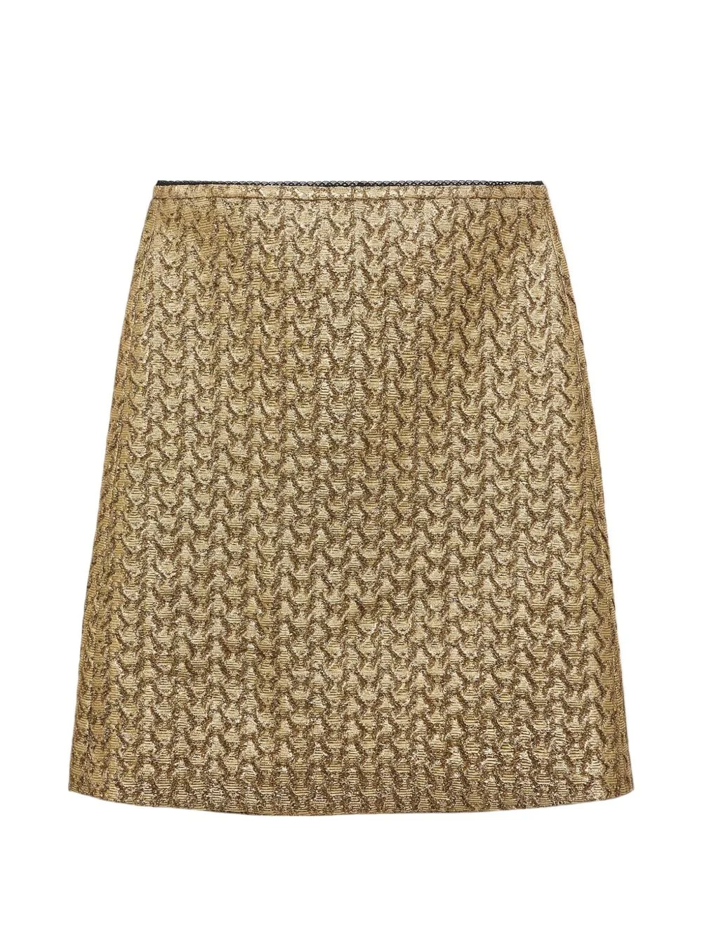 brocade midi straight skirt - 1