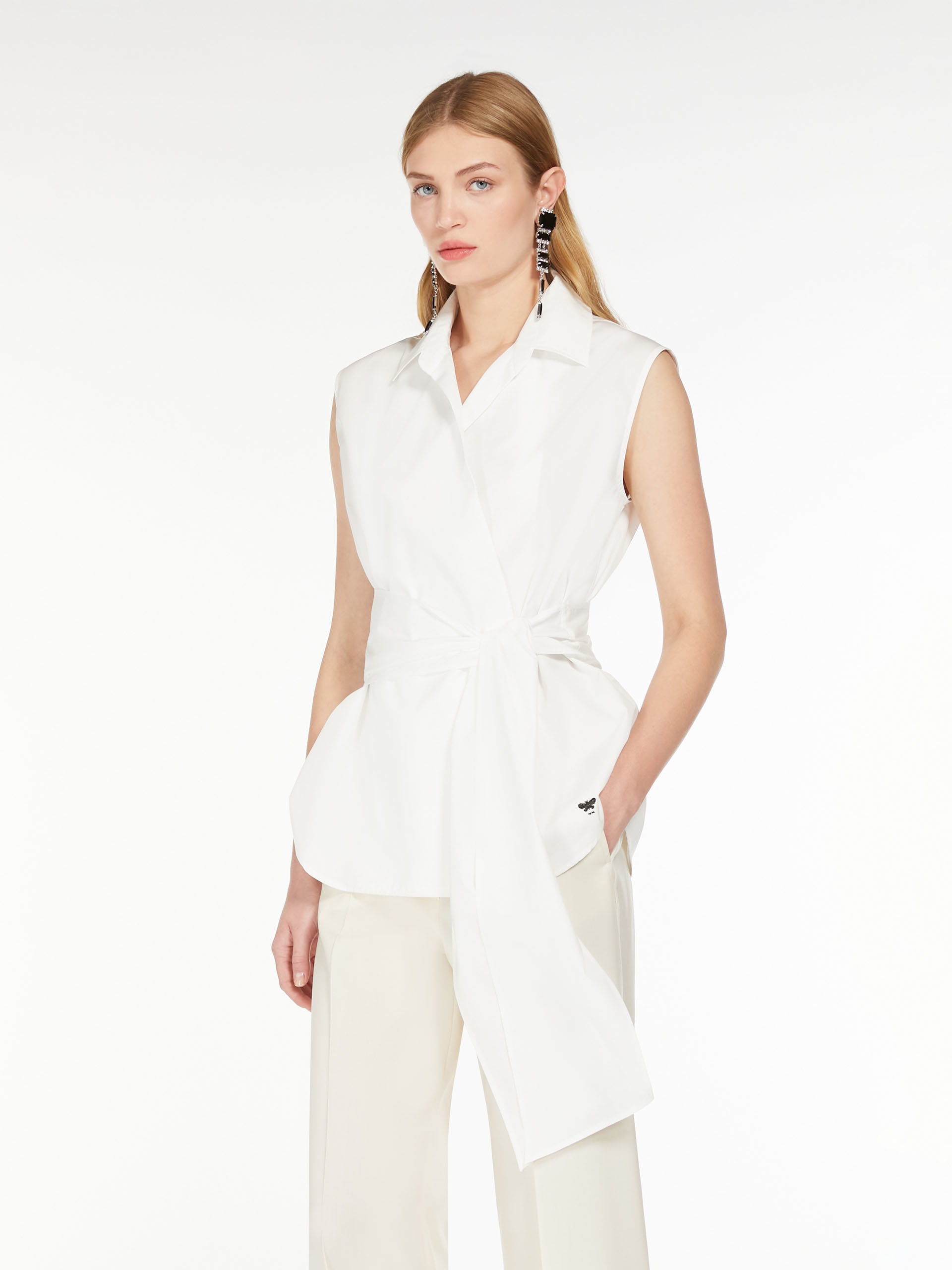 DAKAR Sleeveless poplin shirt - 5