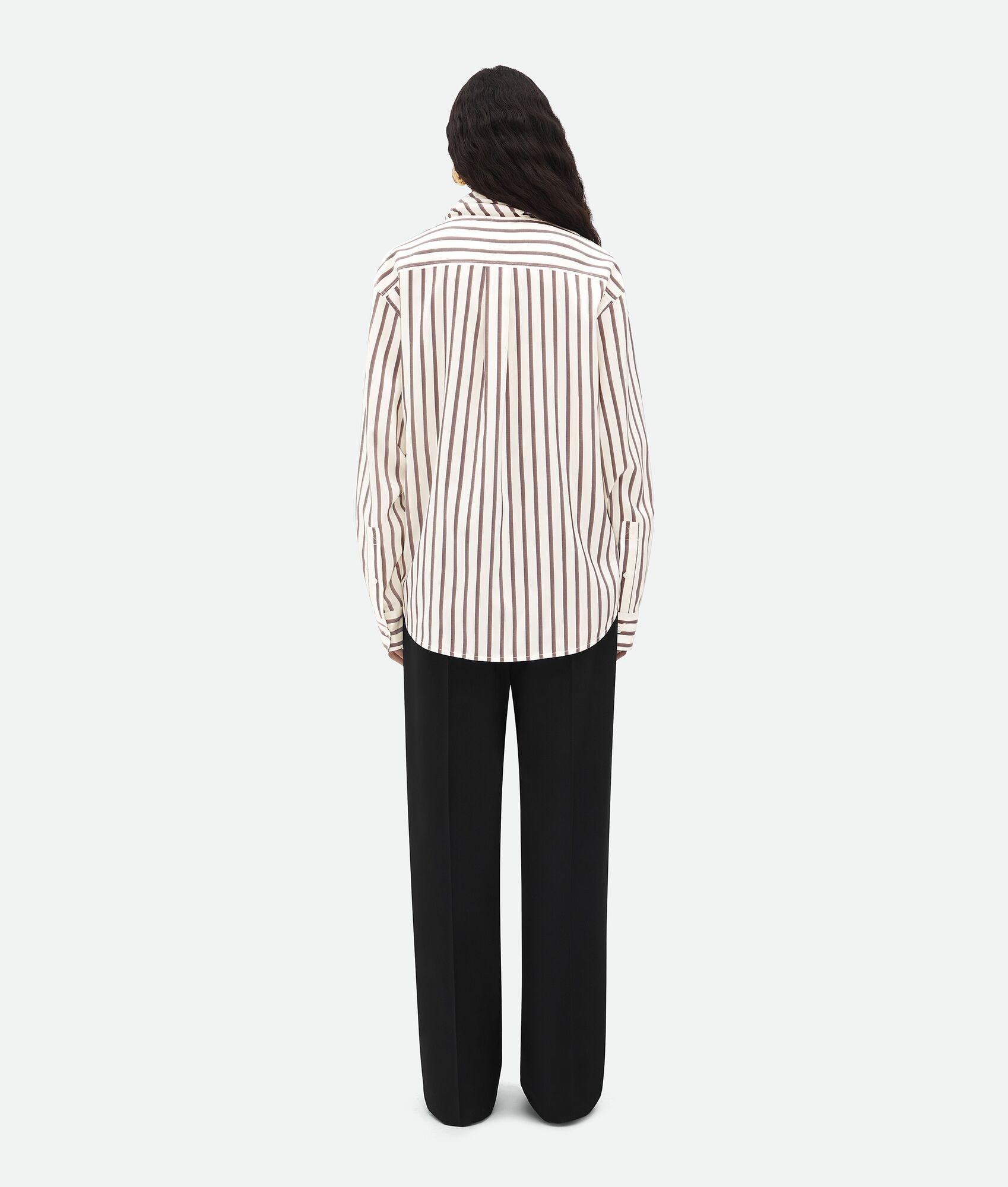Silk Bicolor Striped Shirt - 3