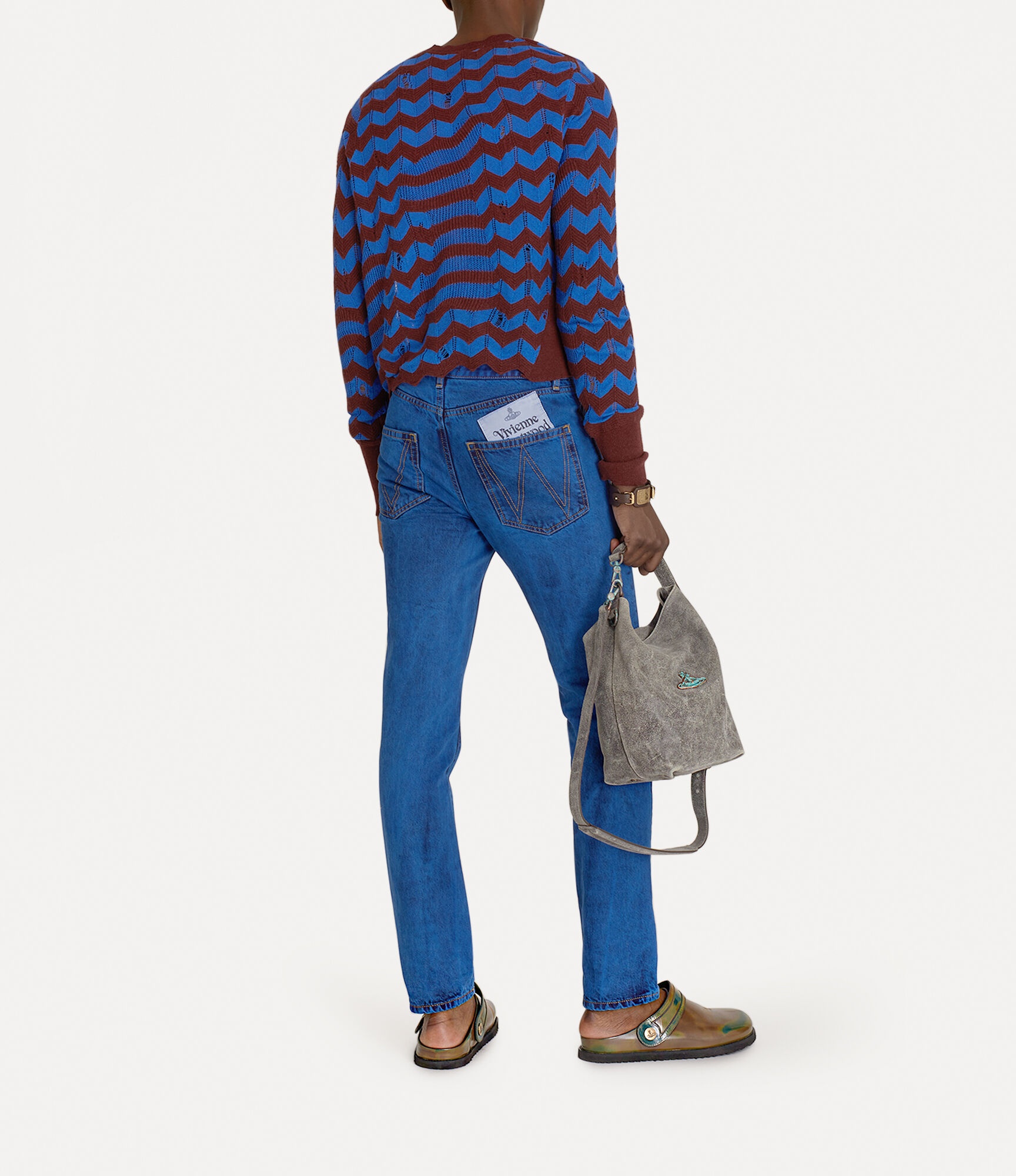 DRUNKEN CHEVRON JUMPER - 3