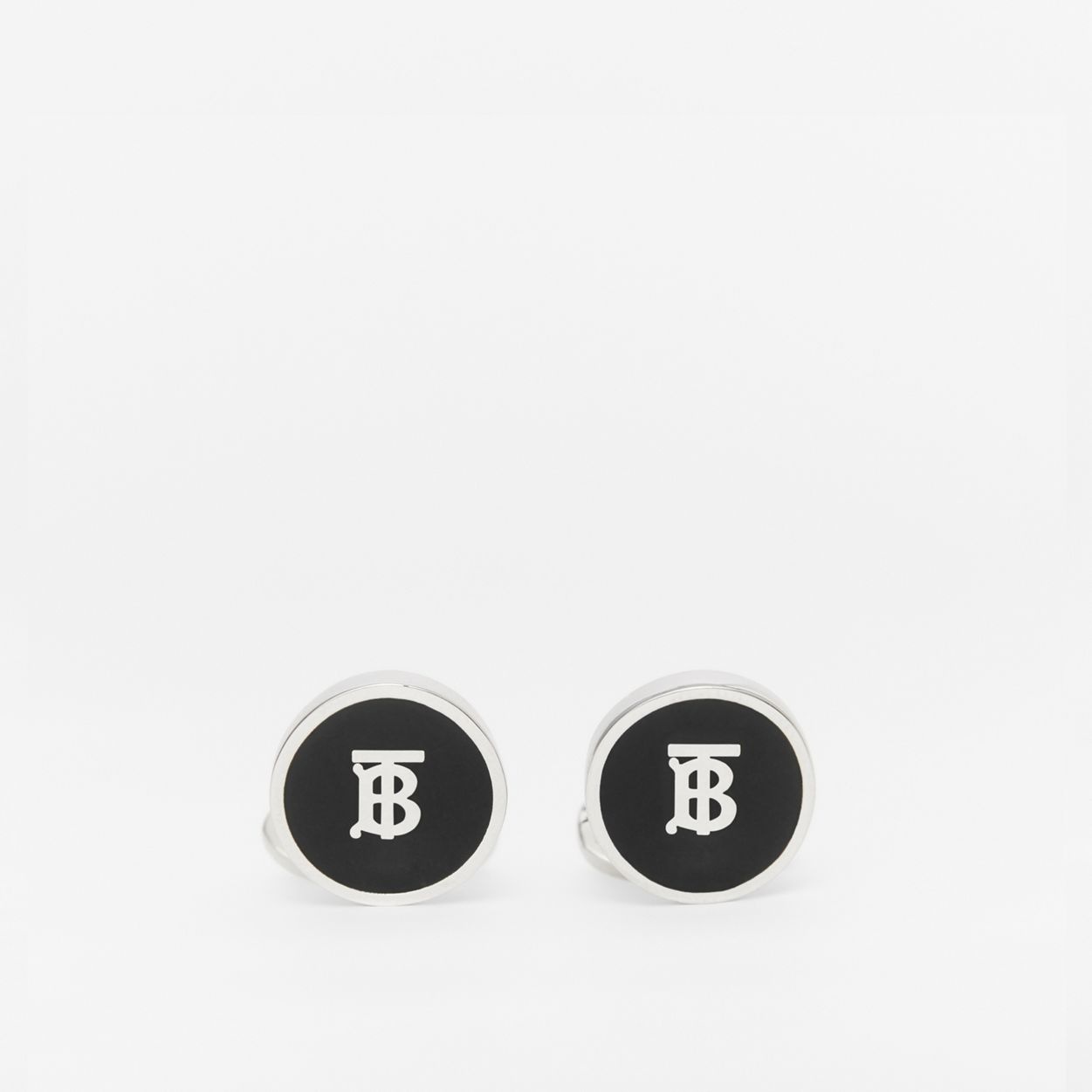 Monogram Motif Palladium-plated Cufflinks - 1