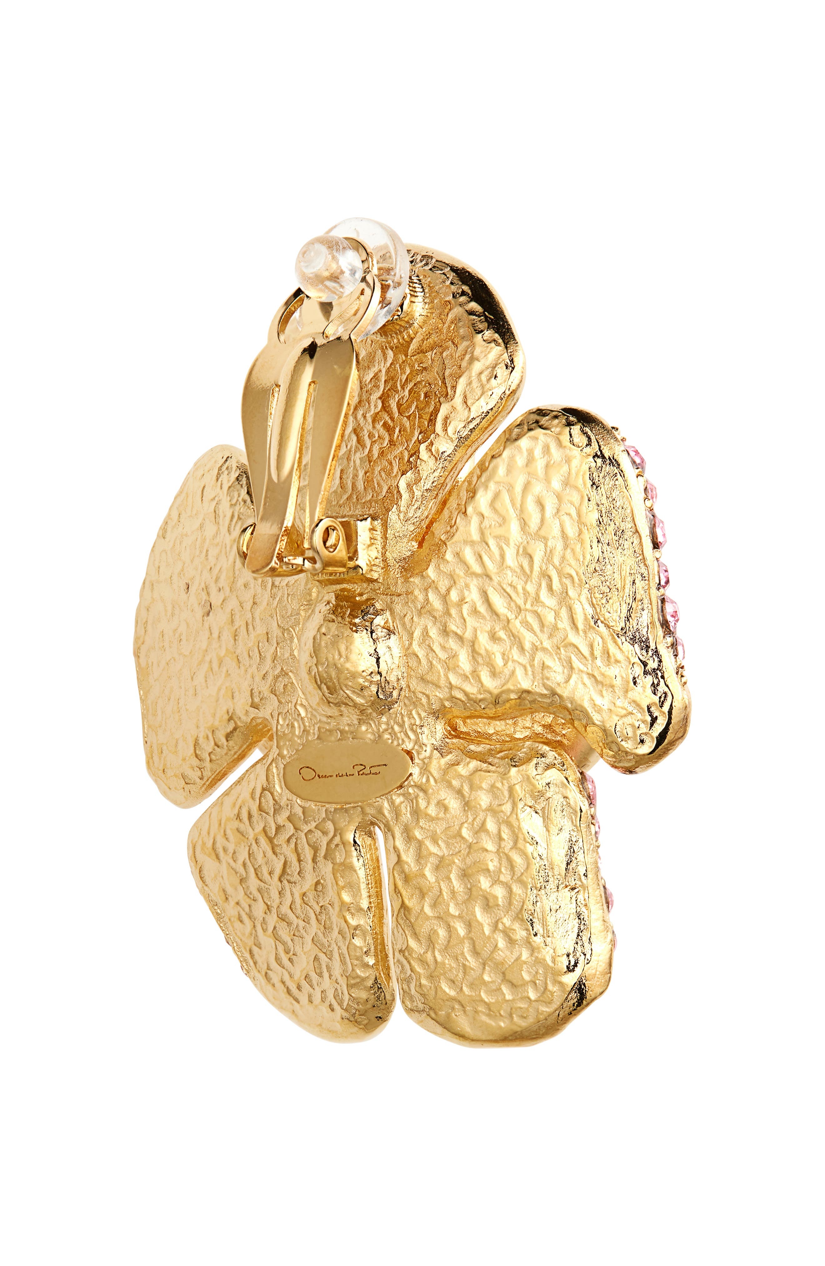 Oscar de la Renta Large Rose Clip-On Earrings at Nordstrom - 4
