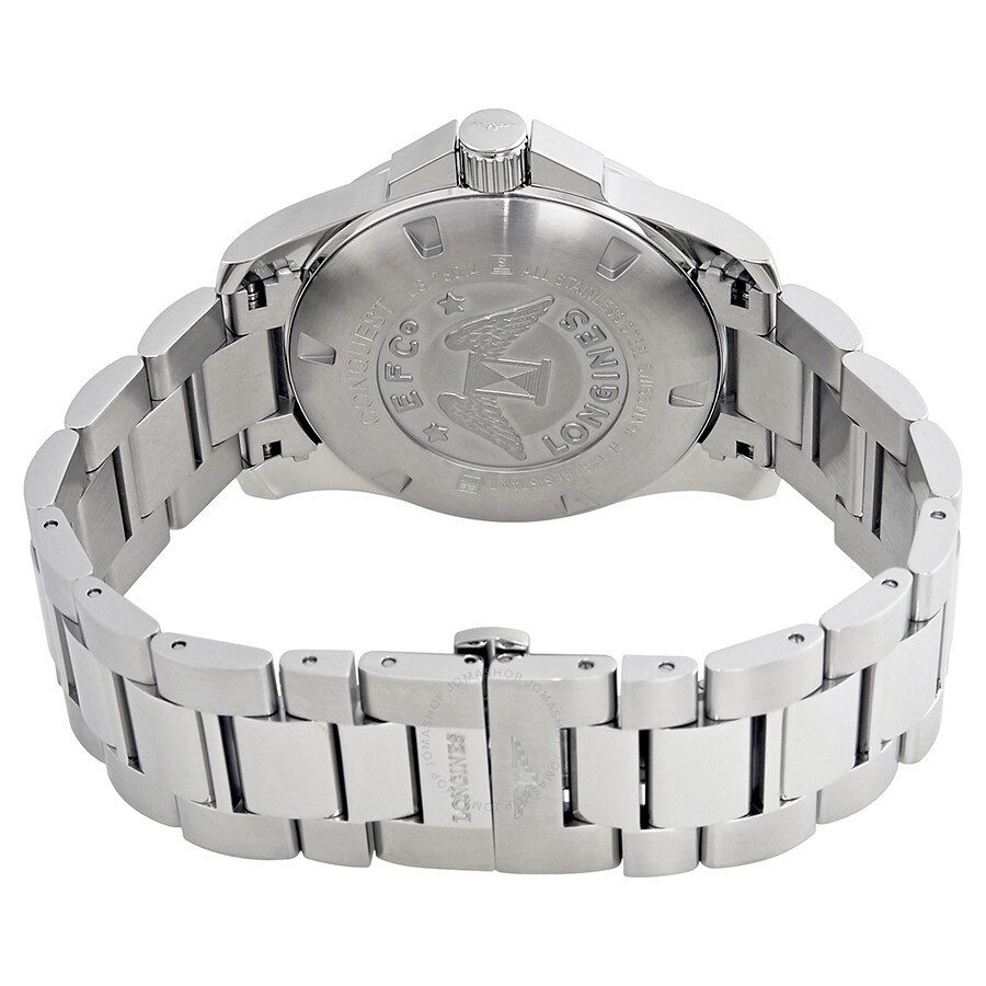 Longines Conquest Silver Dial Stainless Steel Men's 43mm Watch L37604766 - 3