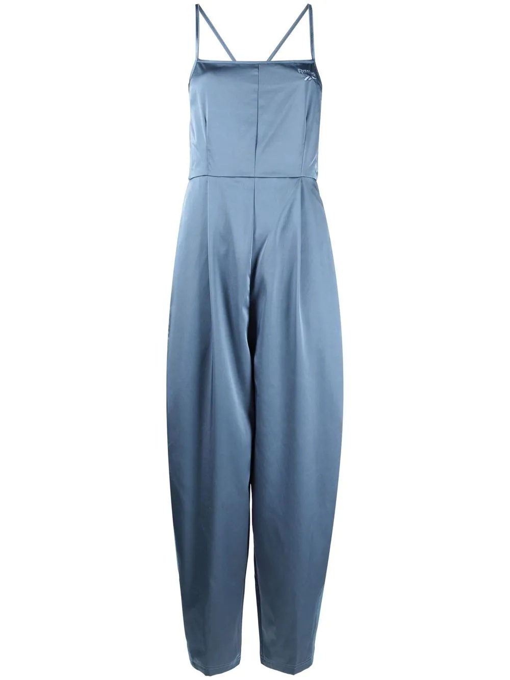 tapered satin jumpsuit - 1