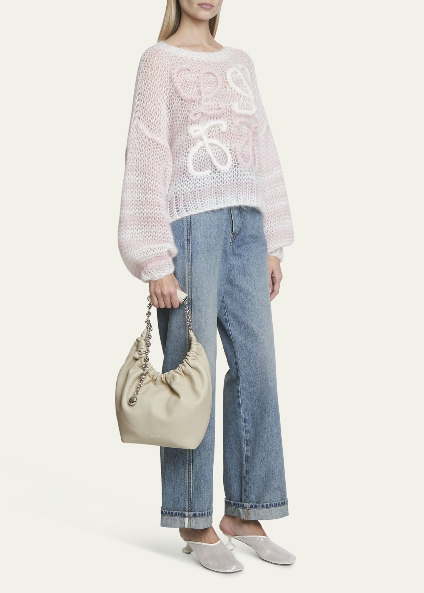Squeeze Small Shoulder Bag in Napa Leather - 6