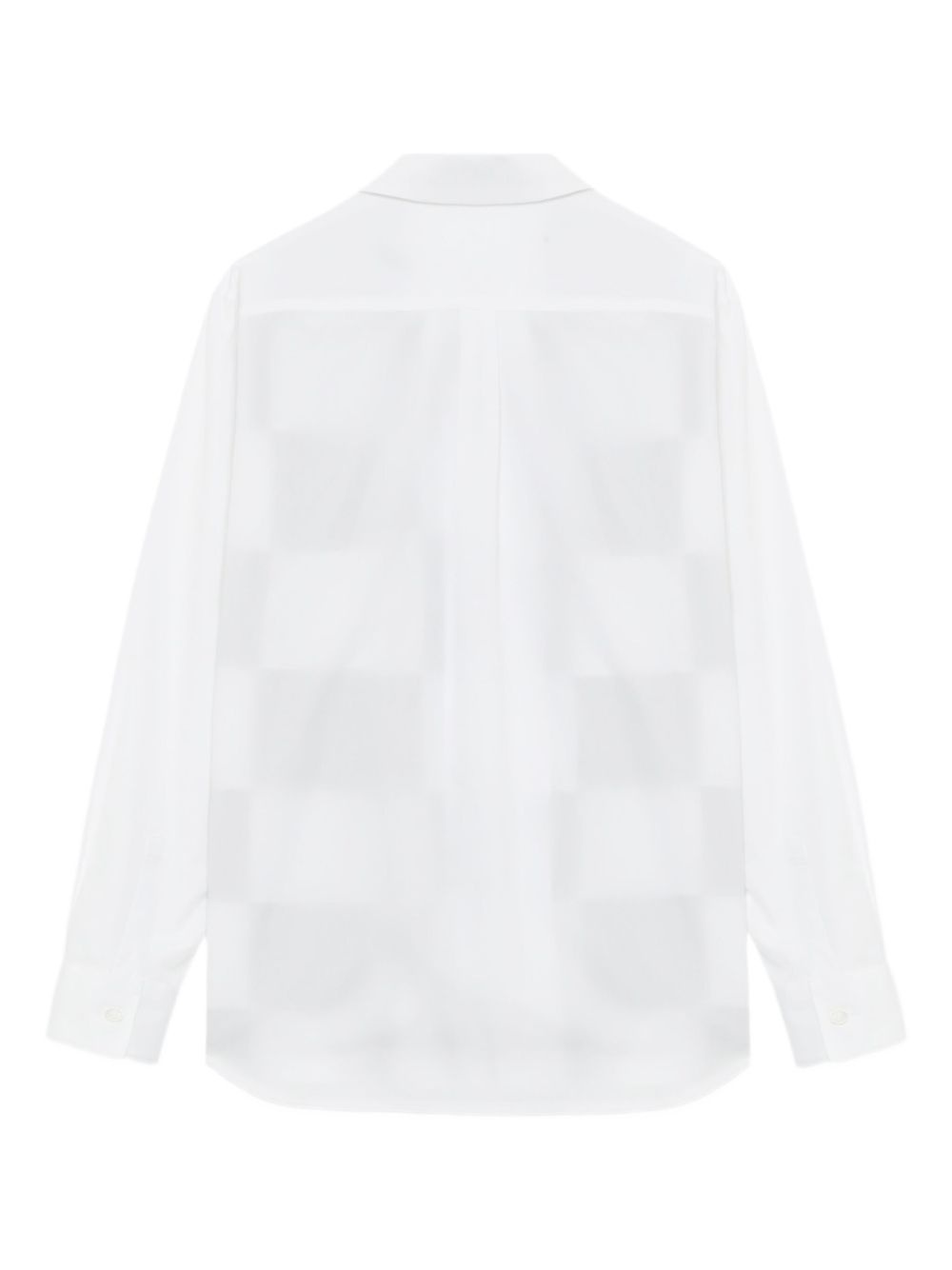 Checker Board Peter Pan-collar shirt - 6