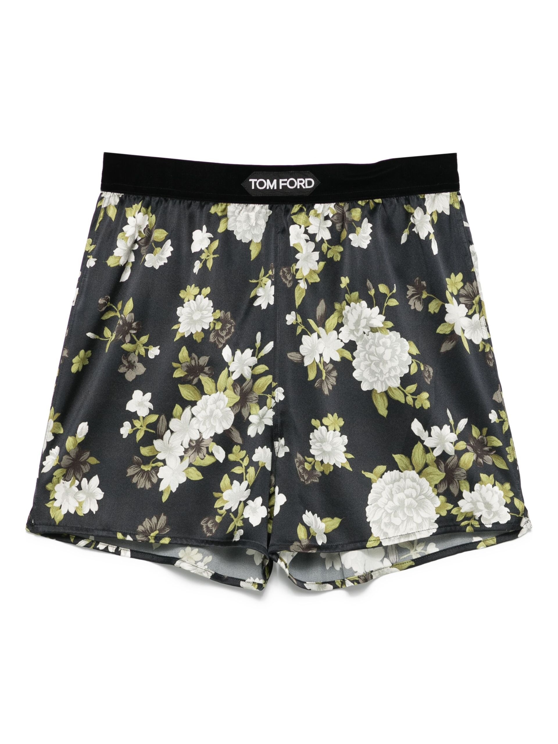 floral-print pyjama shorts - 1