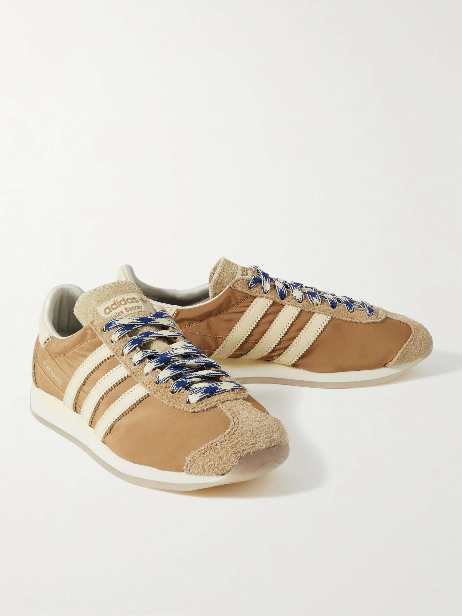 + Wales Bonner Suede-Trimmed Leather Sneakers - 4