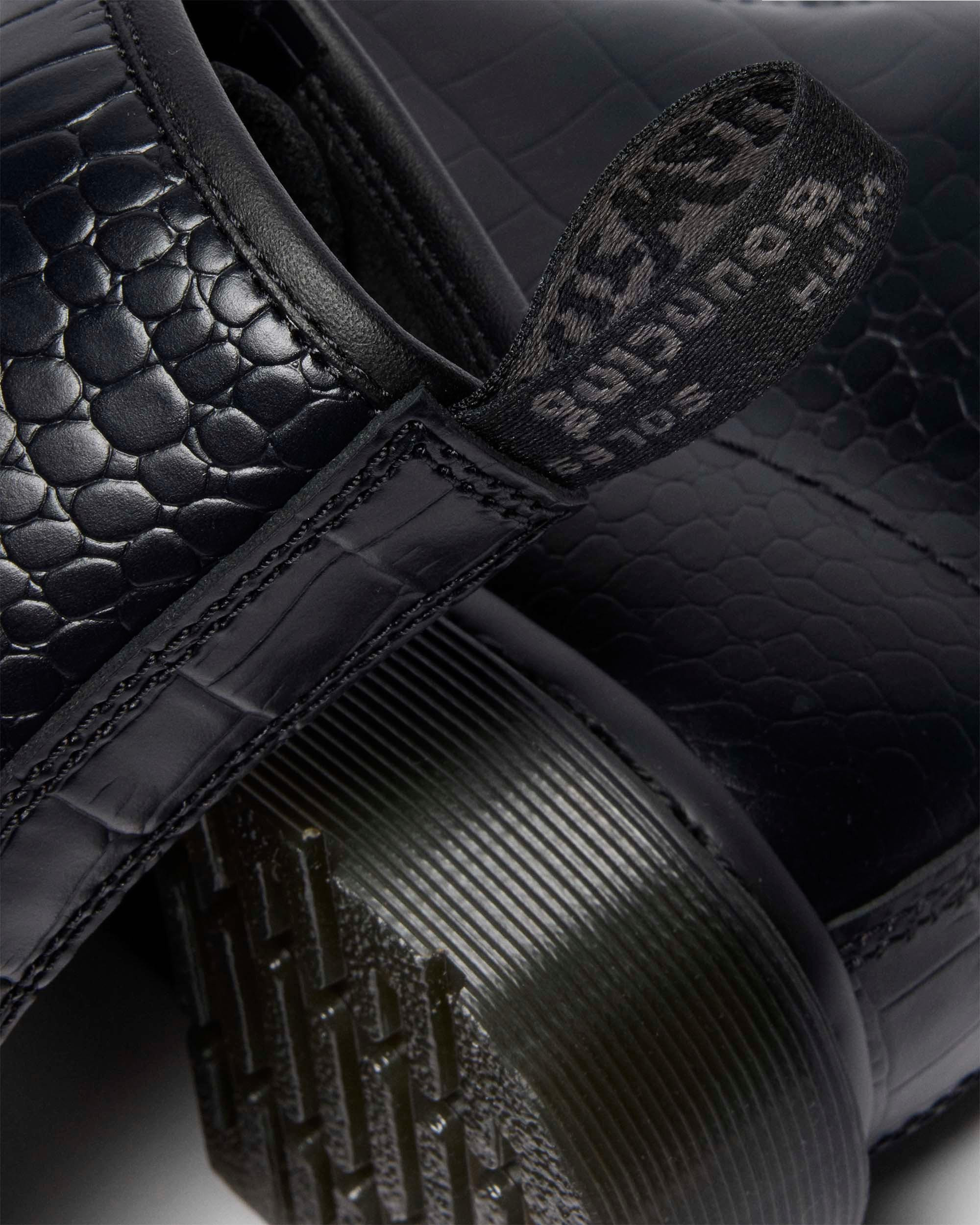 1460 CROCO CROC EMBOSS LEATHER BOOTS - 4