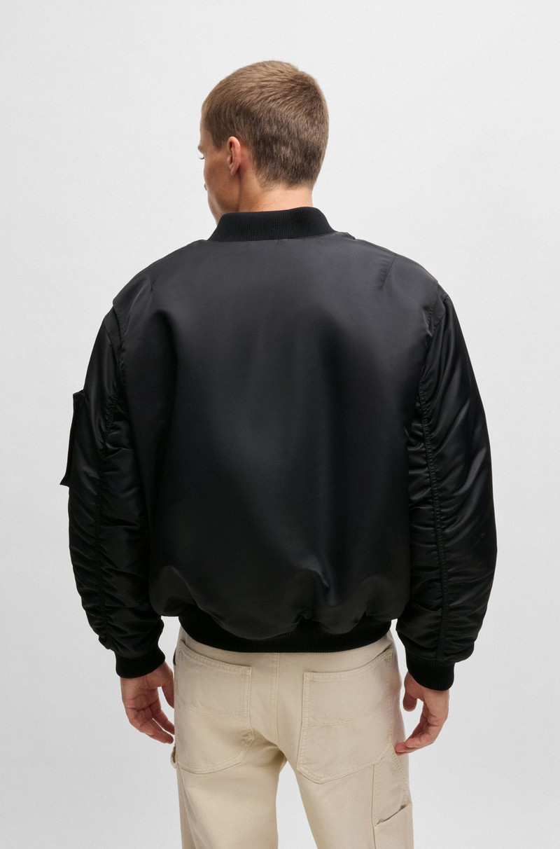 WATER-REPELLENT BOMBER JACKET WITH BRANDED ZIP PULLER 4