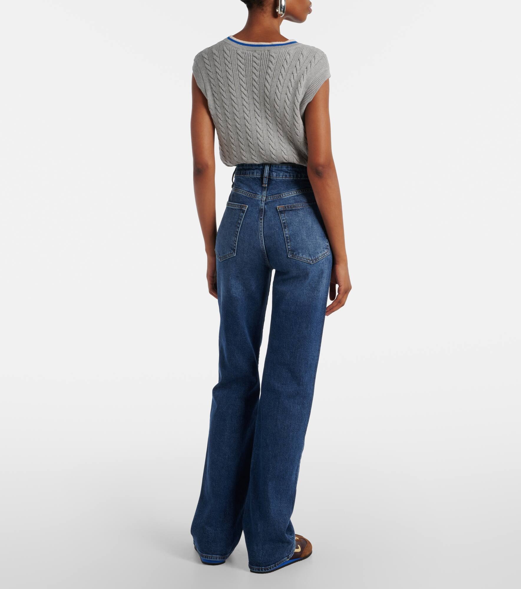 Arrow high-rise bootcut jeans - 3