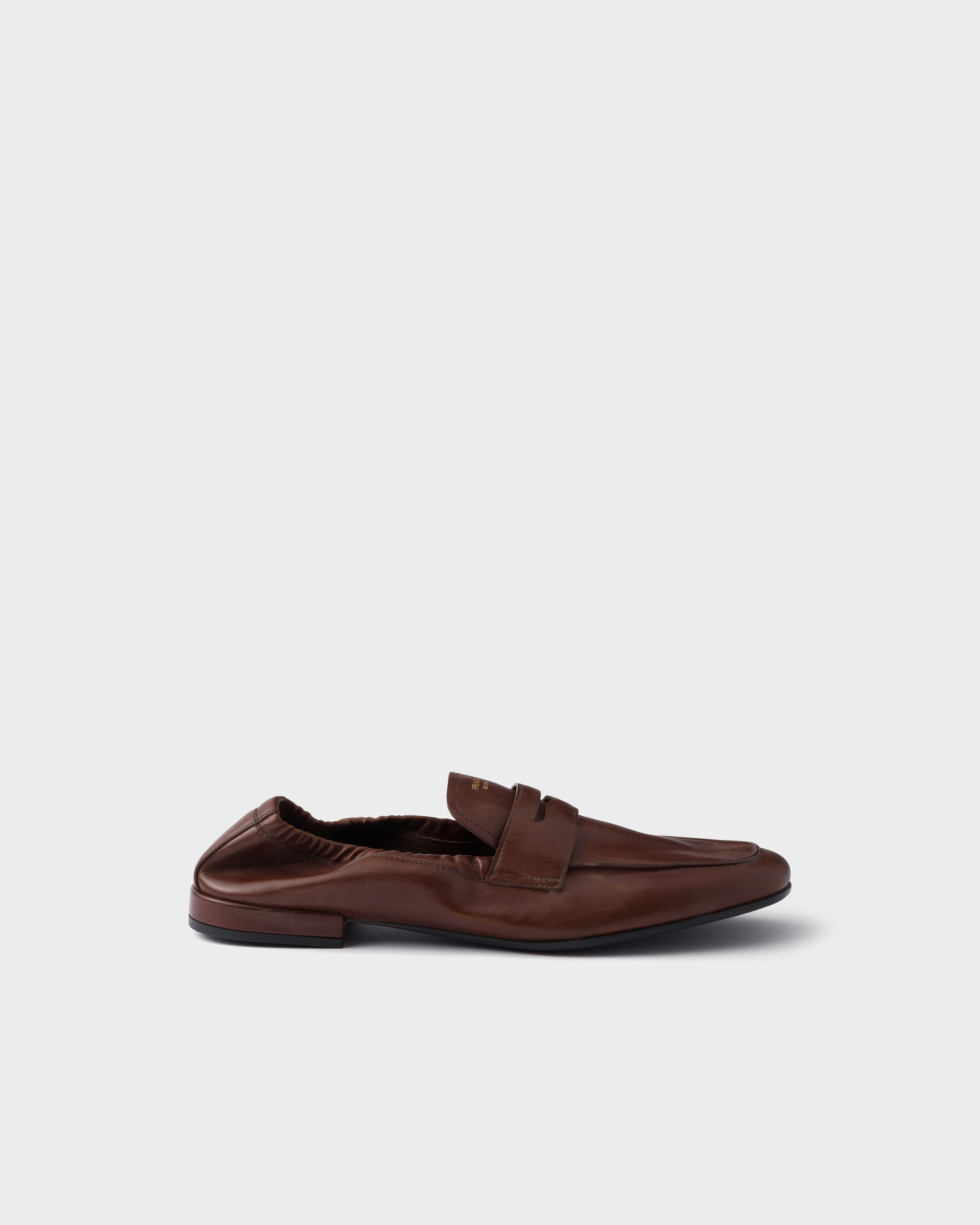 Shuffle antiqued leather loafers - 2