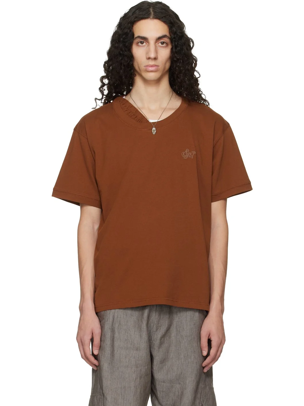 Tan Waistband T-shirt - 1