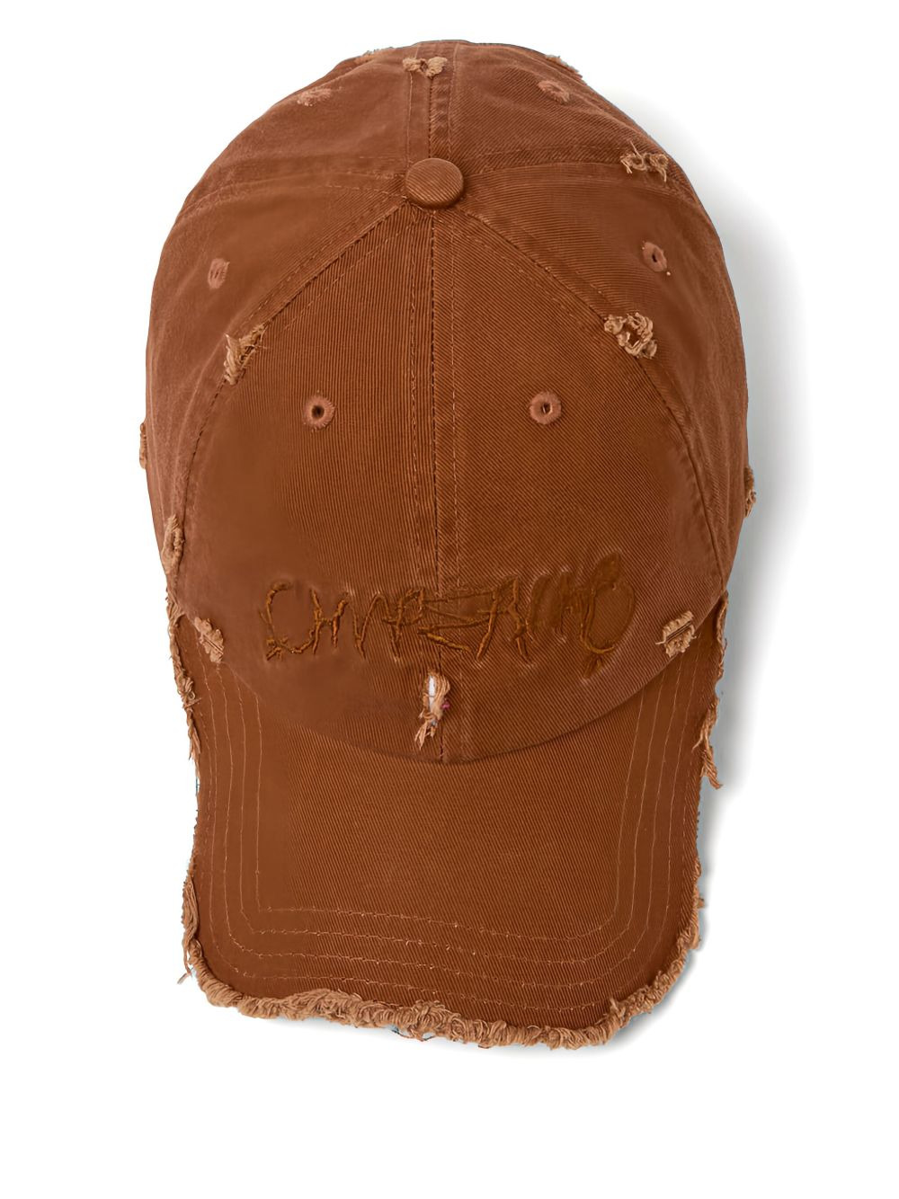 logo-embroidered cap - 3