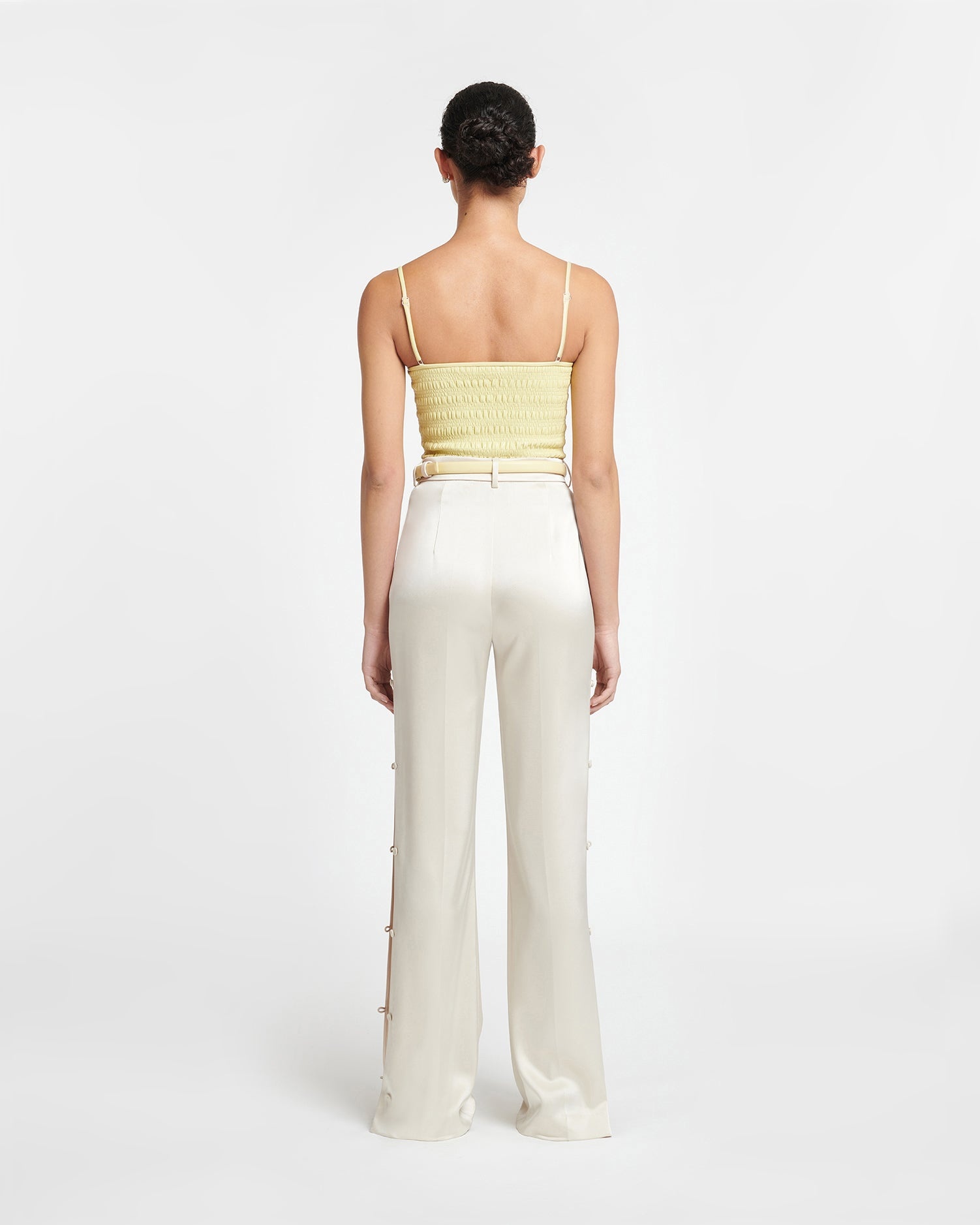 Smocked Okobor™ Alt-Leather Top - 4