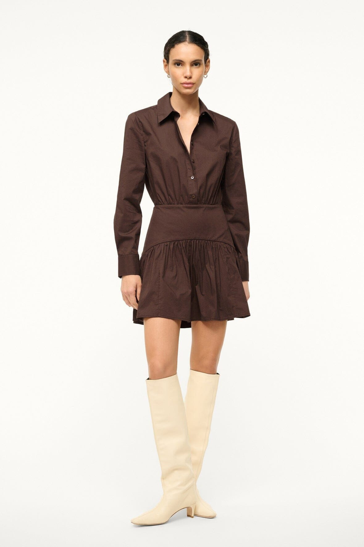 STAUD ROCCO MINI DRESS EARTH - 5