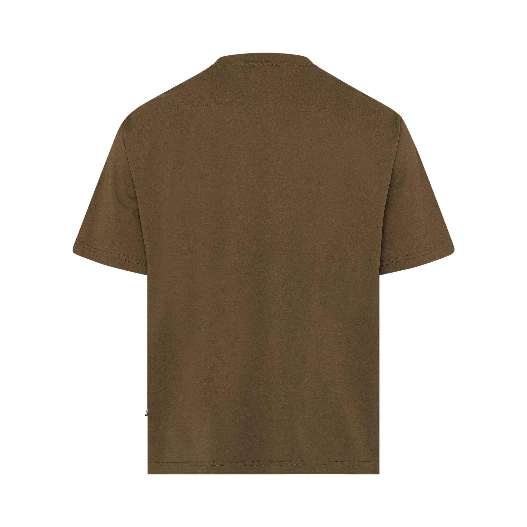 Palm Angels Monogram Statement Tee 'Brown/Black' - 2