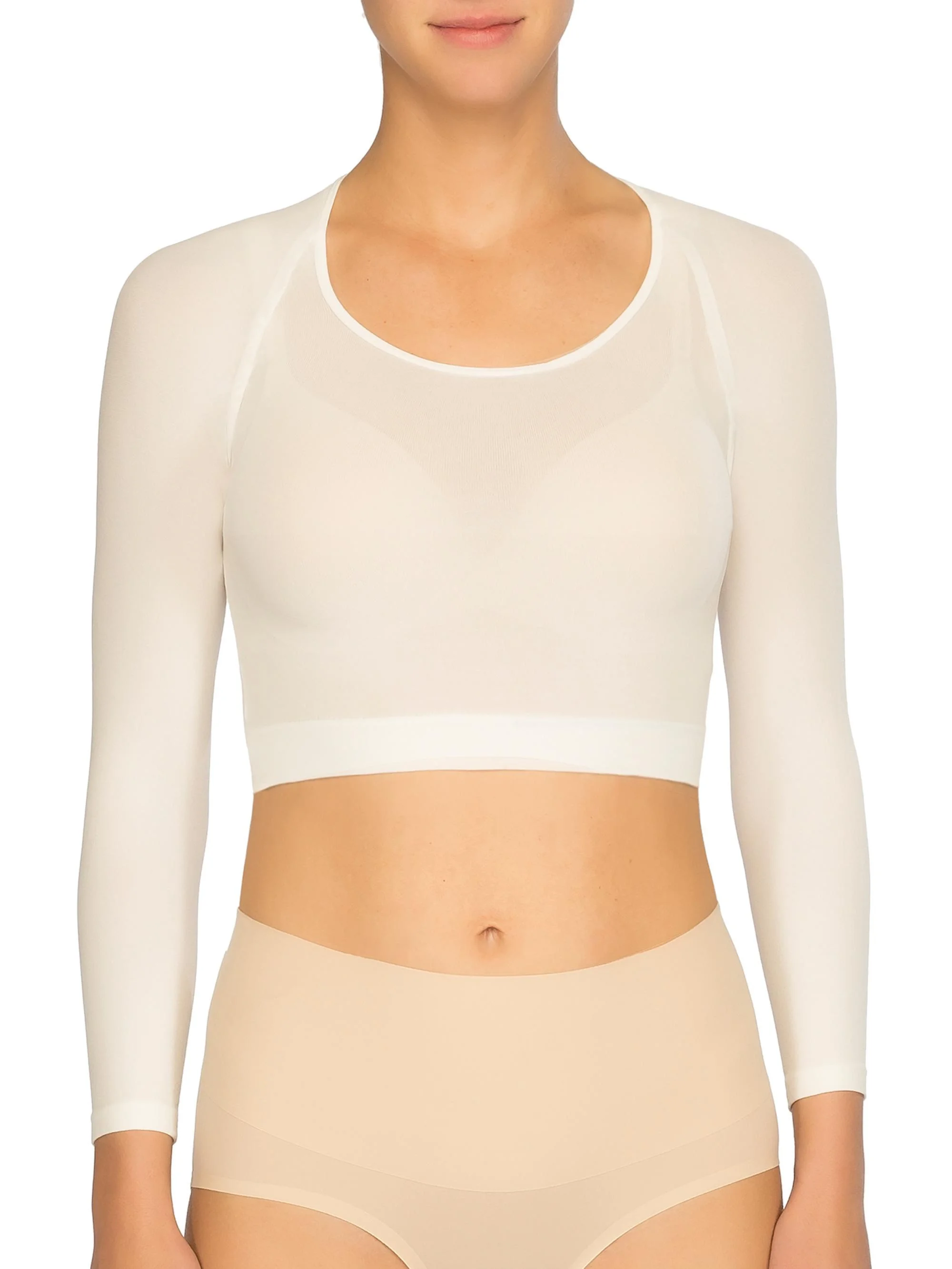 Women's Arm Tights Layering Piece - Clean White - 1