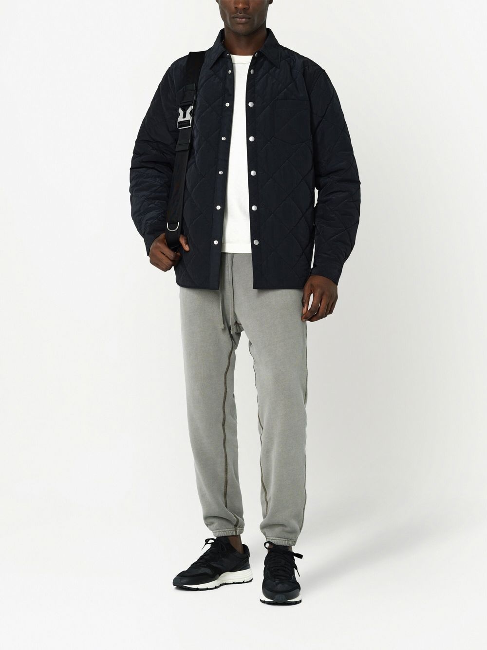 faded thermal-lined track pants - 2