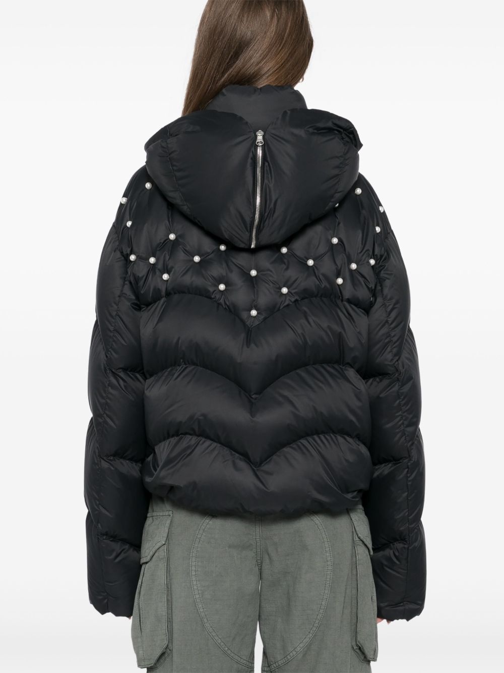 Hug faux-pearl jacket - 4