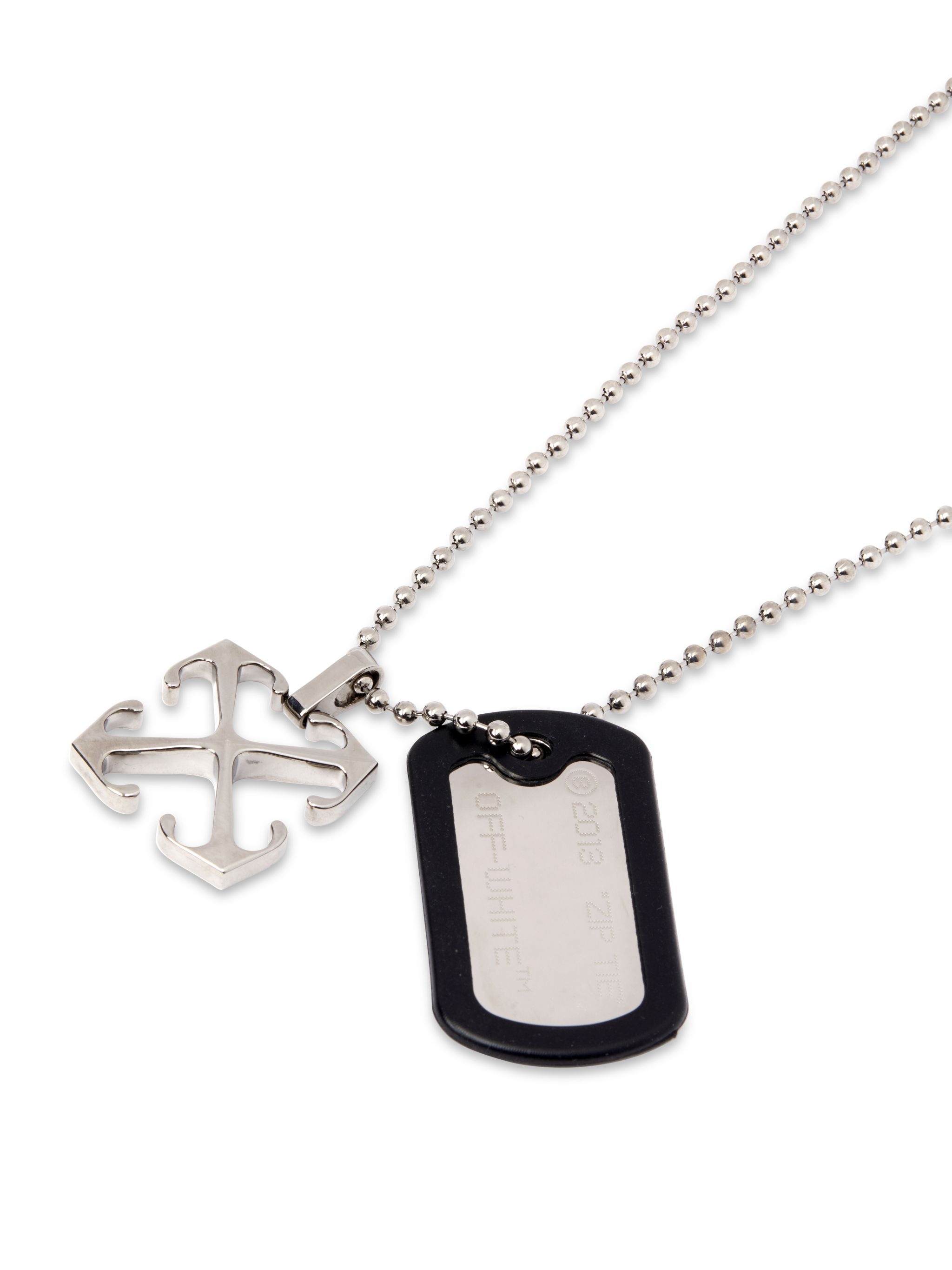 OFF WHITE Industrial Arrow Pendant ネックレス OFF－WHITE ネックレス VIRGIL ABLOH OMOB032S20253020 アロー