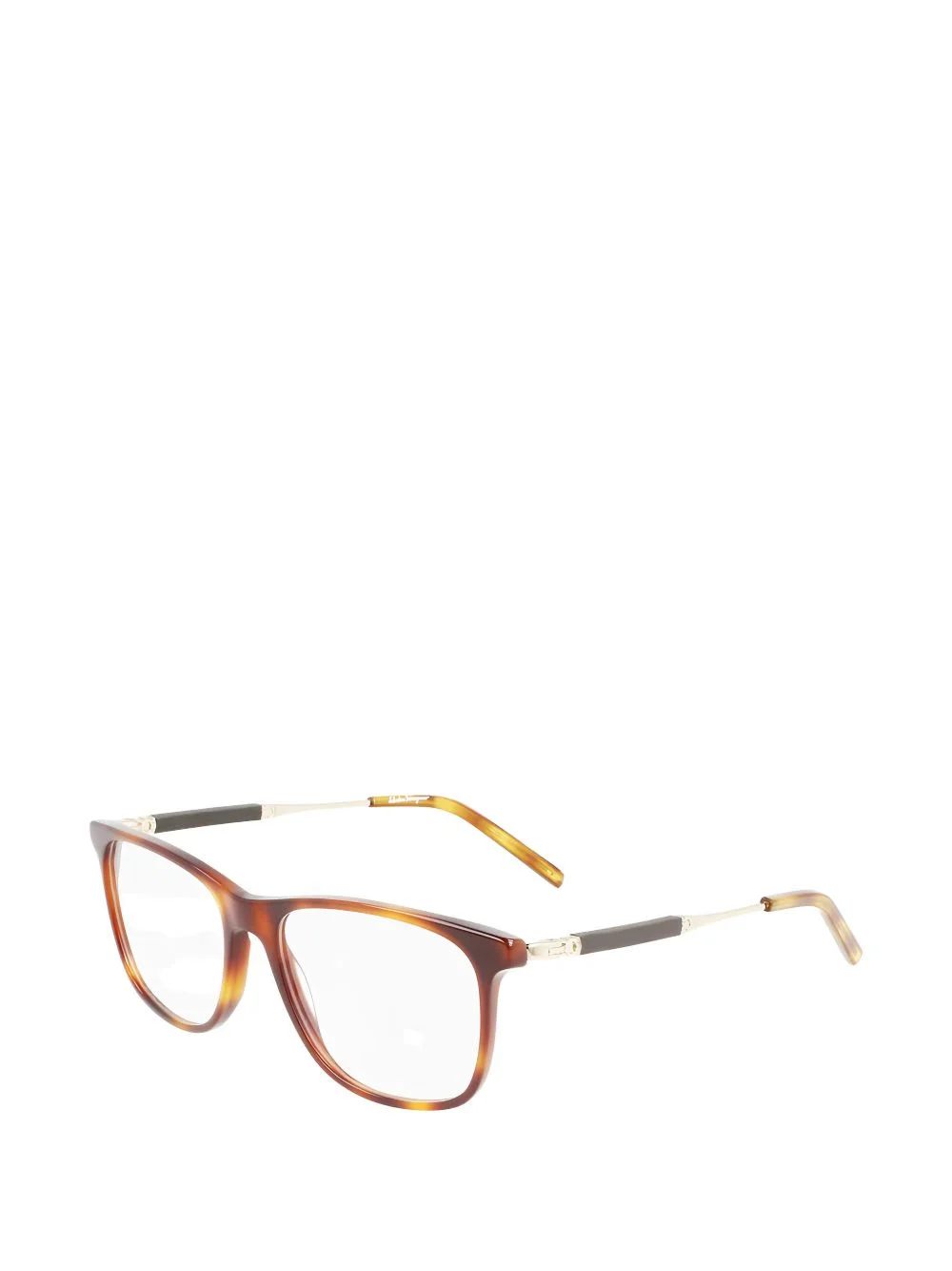 havana square-frame glasses - 1