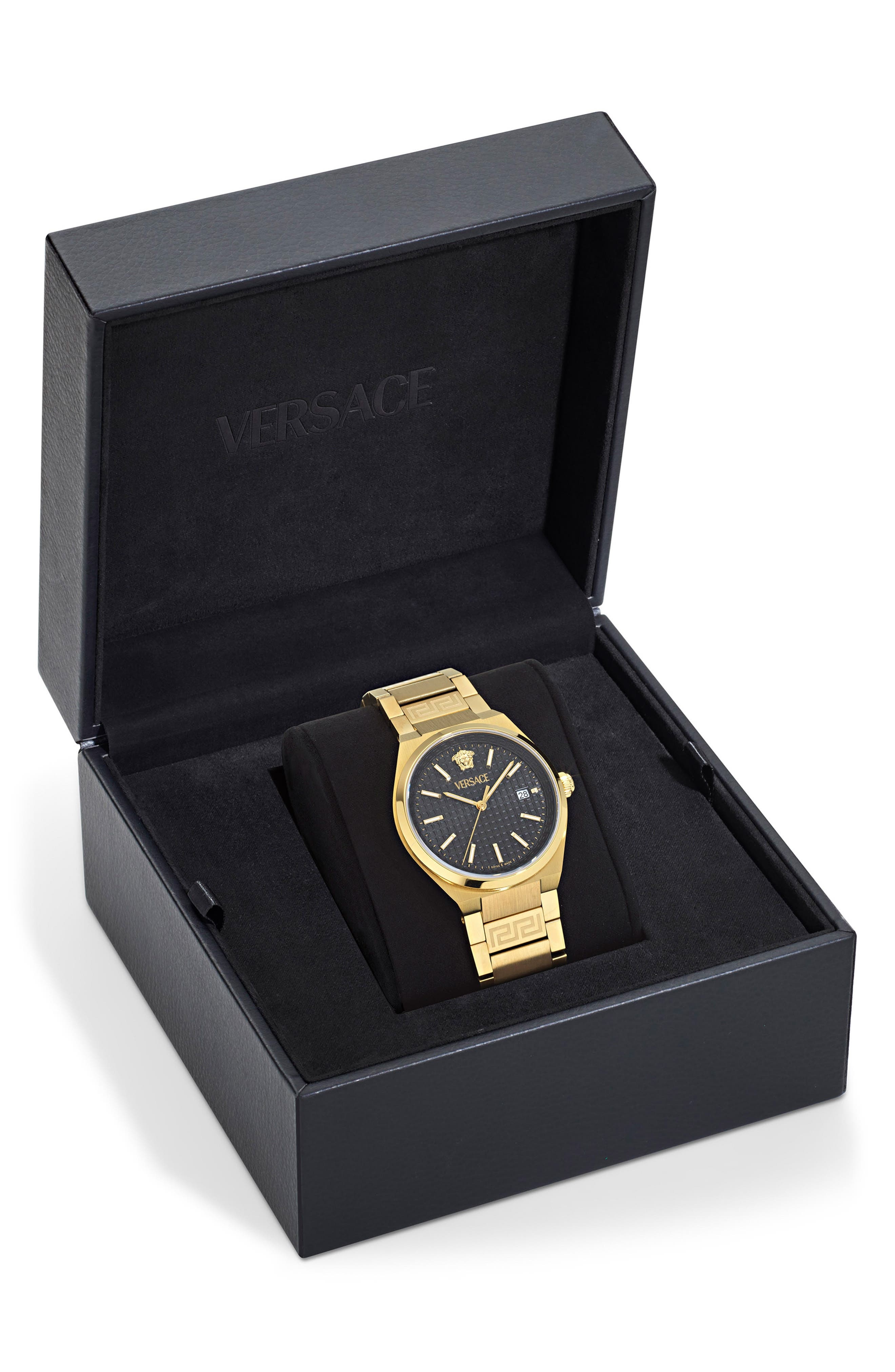 Versace V-Auria Bracelet Watch, 39mm in Ip Yellow Gold at Nordstrom - 5