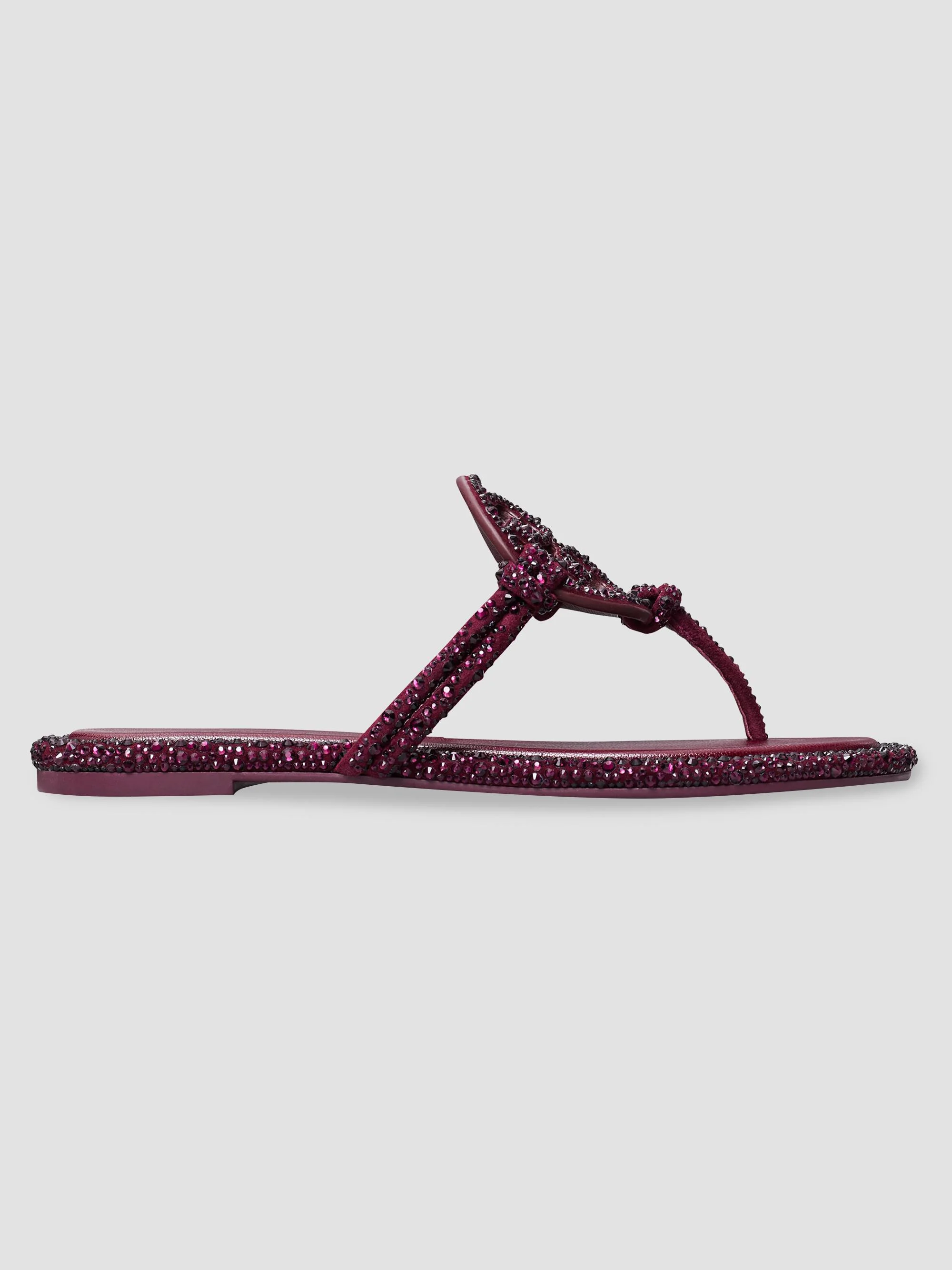 Women's Miller Knotted Flip-Flop Sandals - Dark Carmine - 1