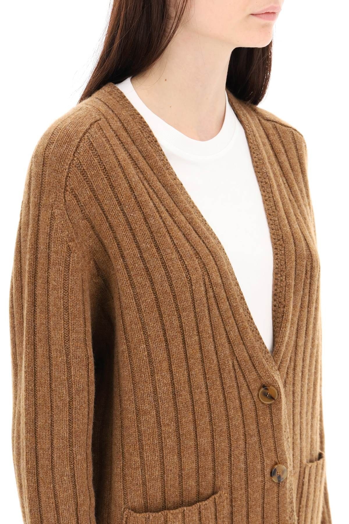 BUFFY CASHMERE CARDIGAN - 5