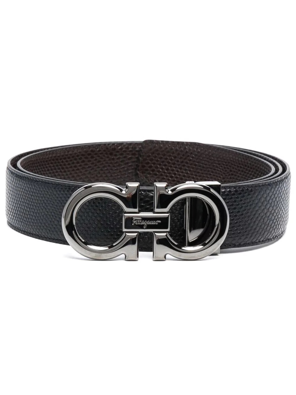 Gancini leather belt - 1