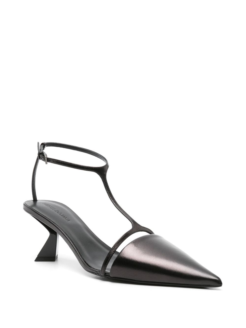 sculpted-heel leather pumps - 2