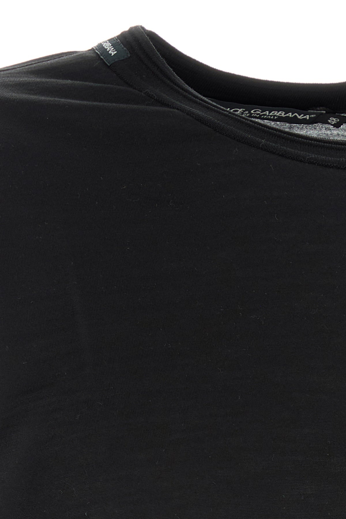 Black silk t-shirt - 3