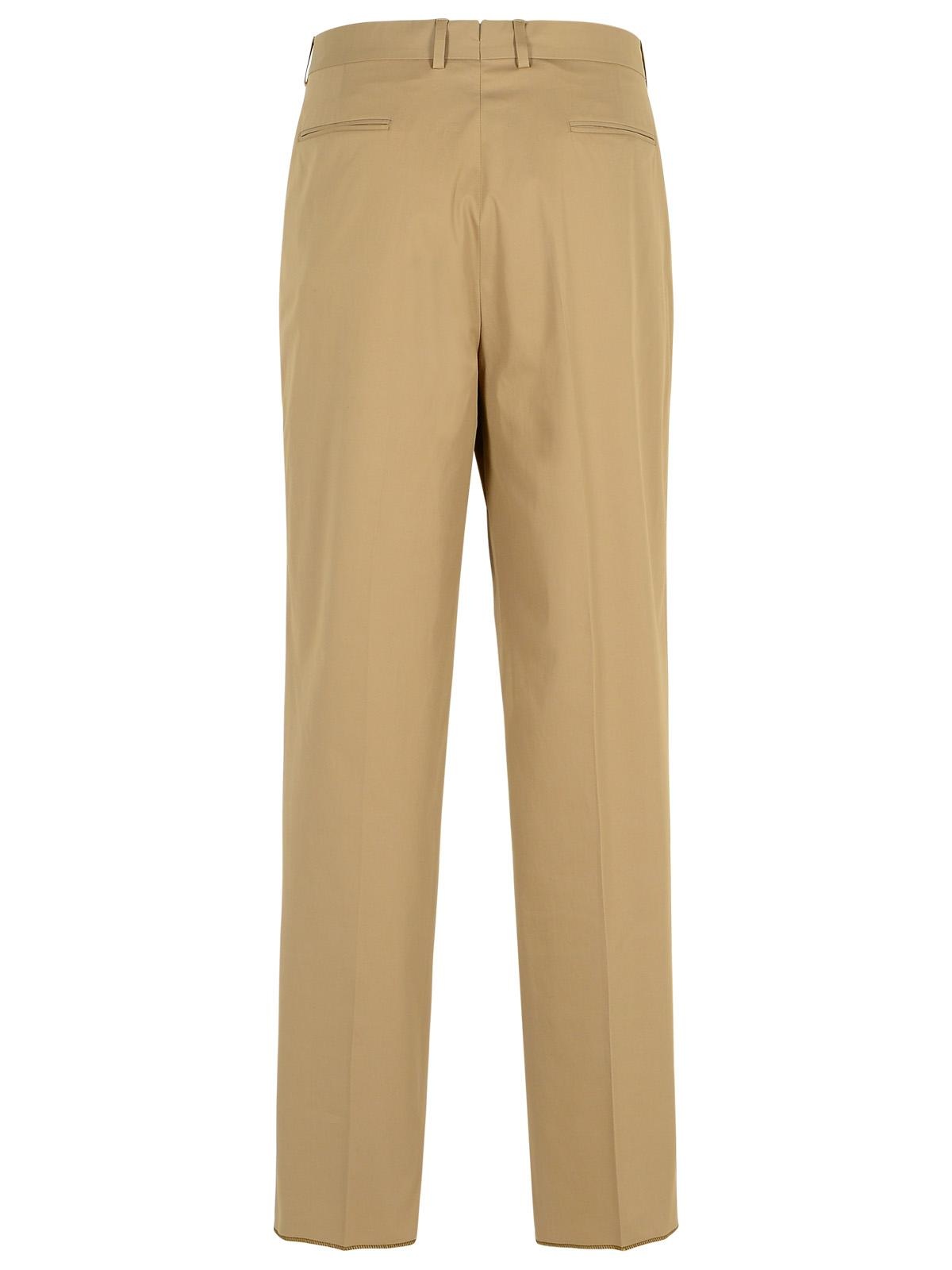 Zegna Premium' Beige Cotton Pants Men - 3