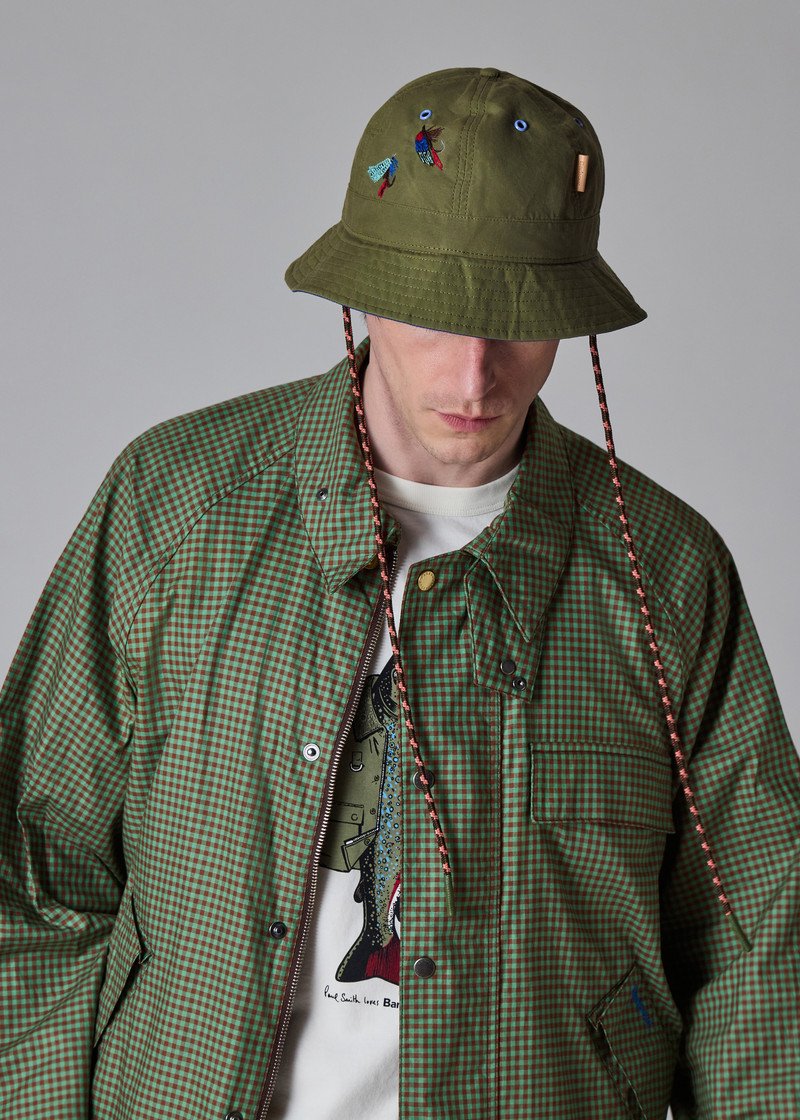 Paul Smith loves Barbour - Khaki Bucket Hat 12