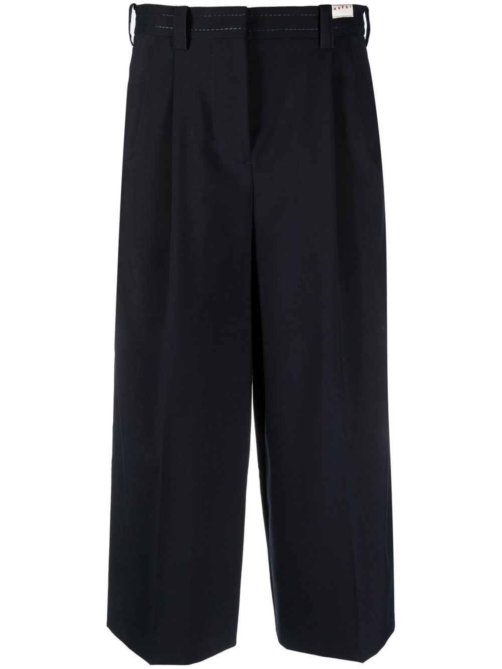 wide-leg cropped trousers - 1