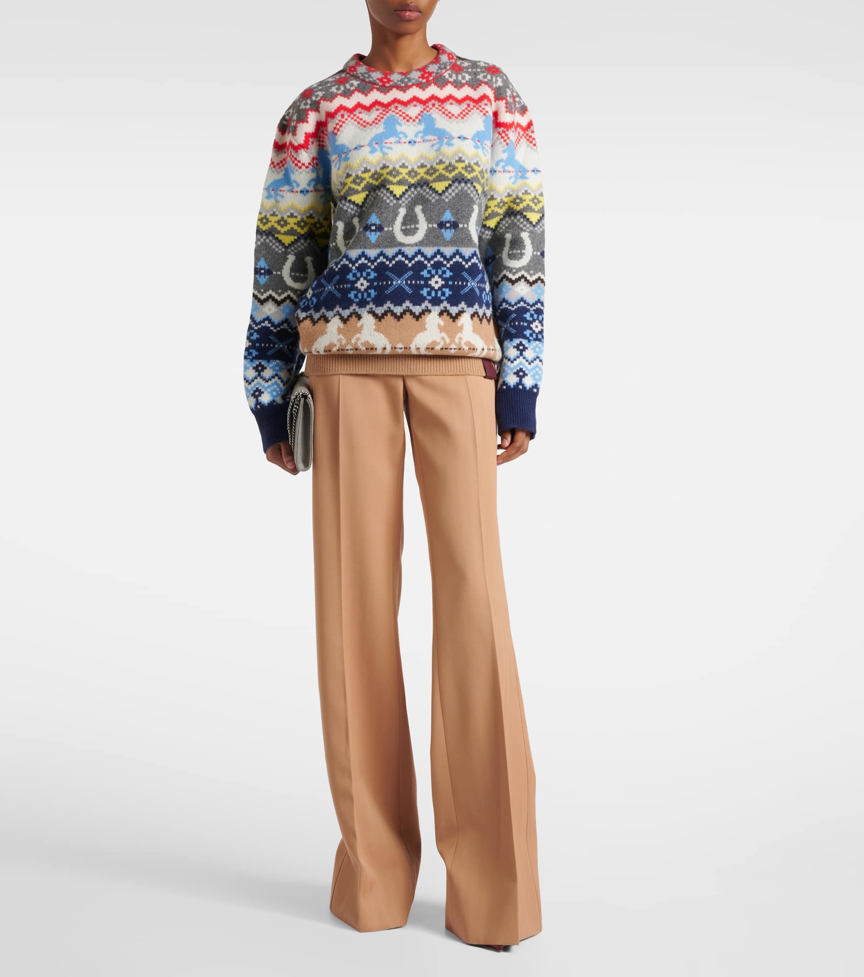 Fair Isle intarsia wool sweater - 2
