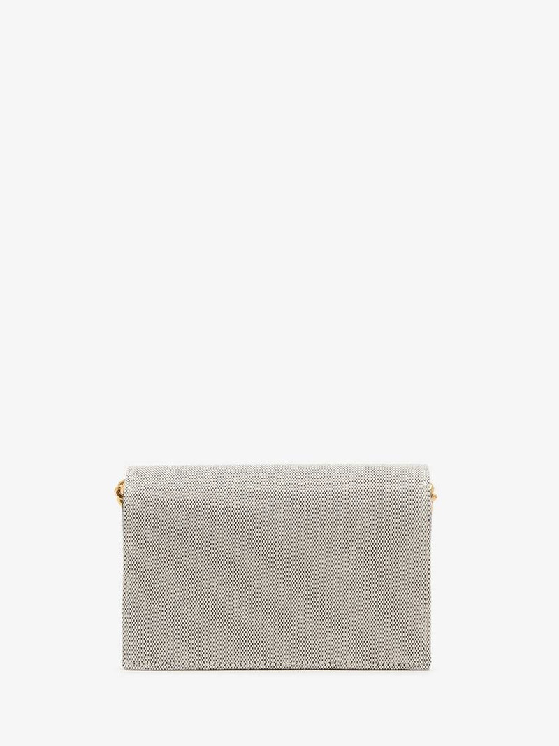 Women's The Biker Small Skull Bag in Grey/navy 4