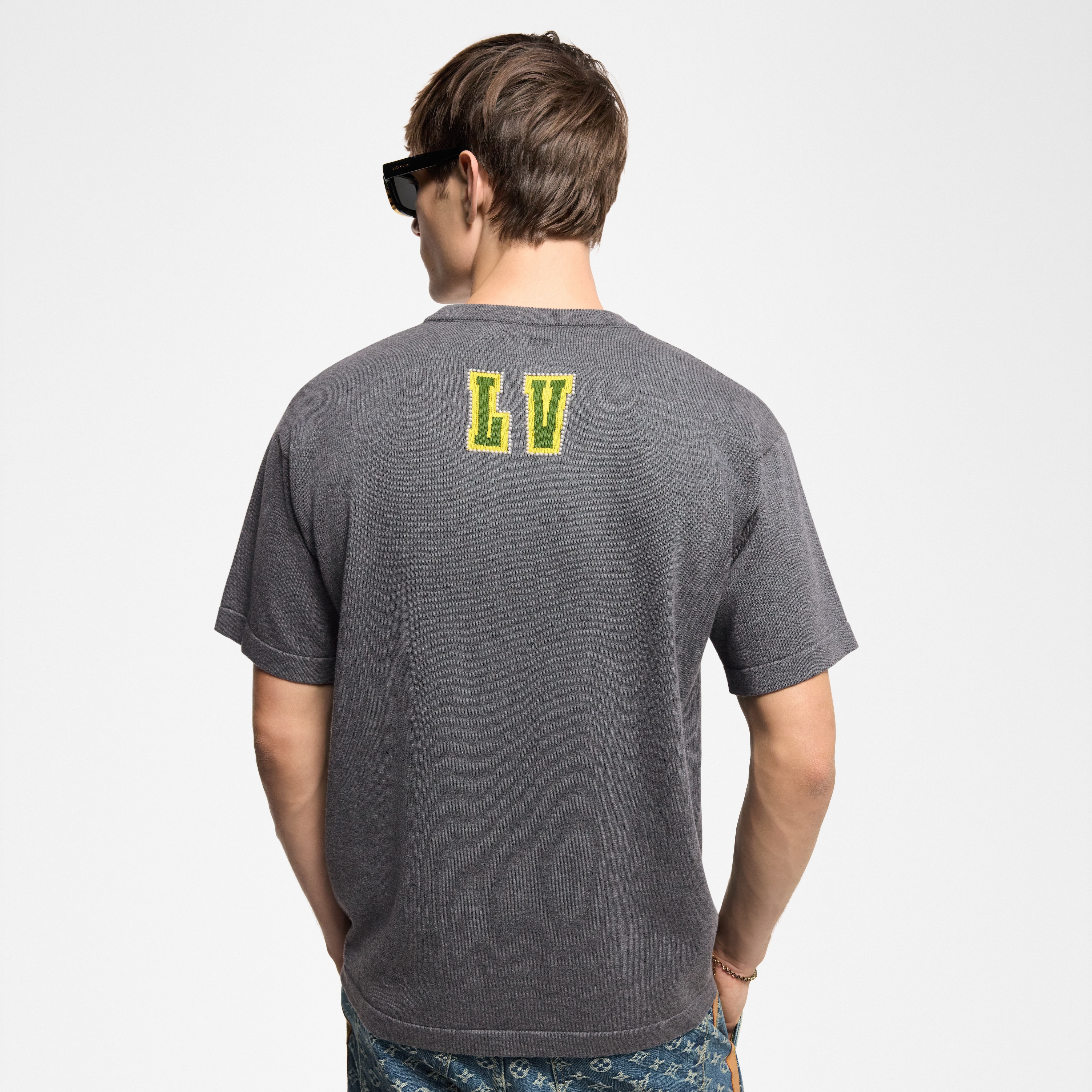 Embellished Short-Sleeved Cotton Crewneck - 7