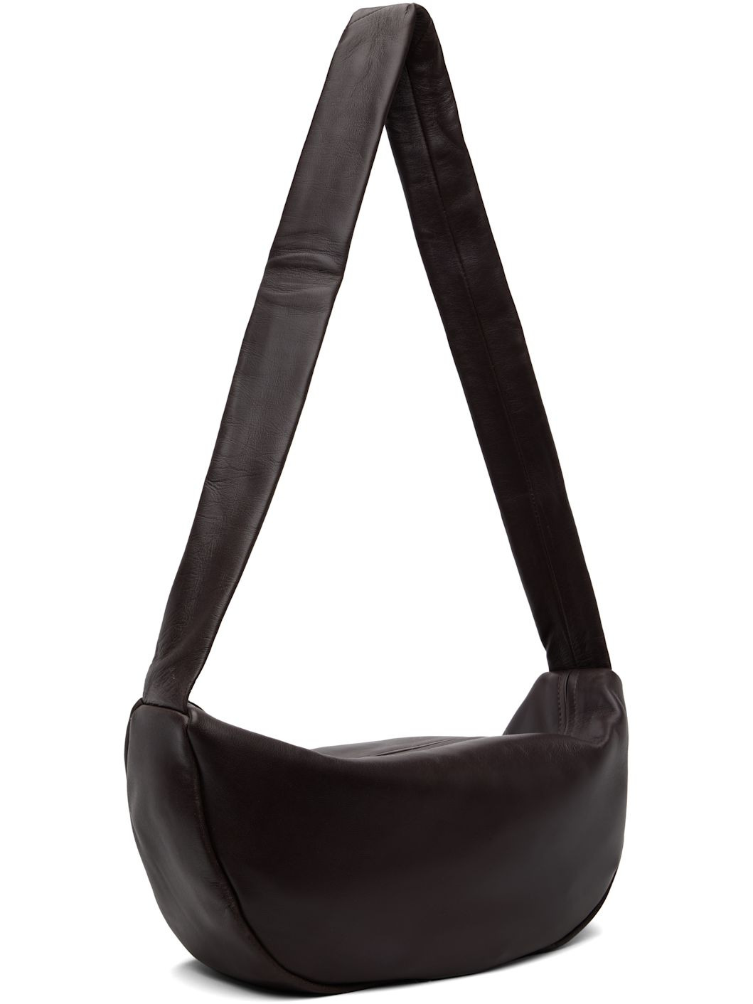 Brown Soft Crescent Bag - 2