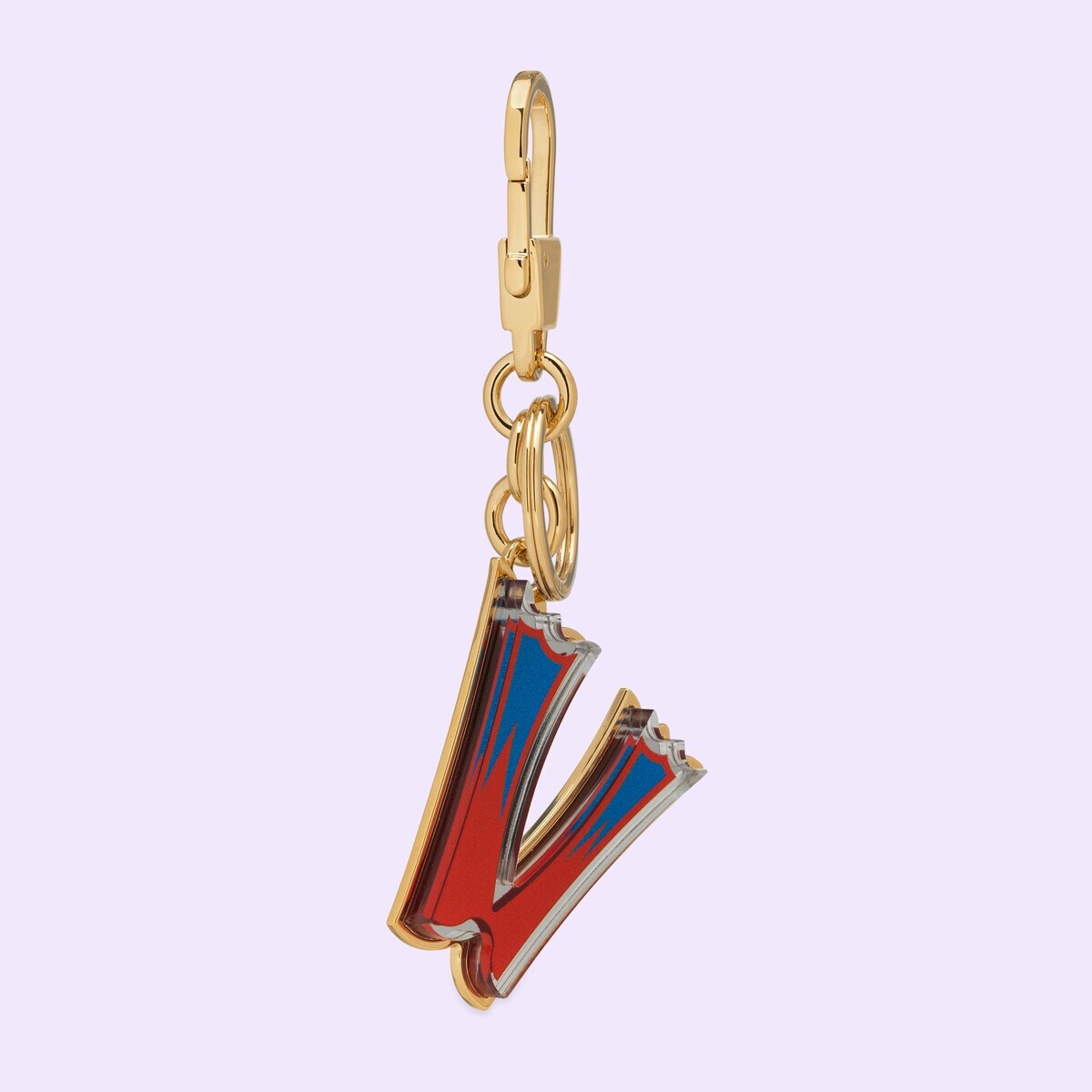 Letter V Plexiglas keychain - 3