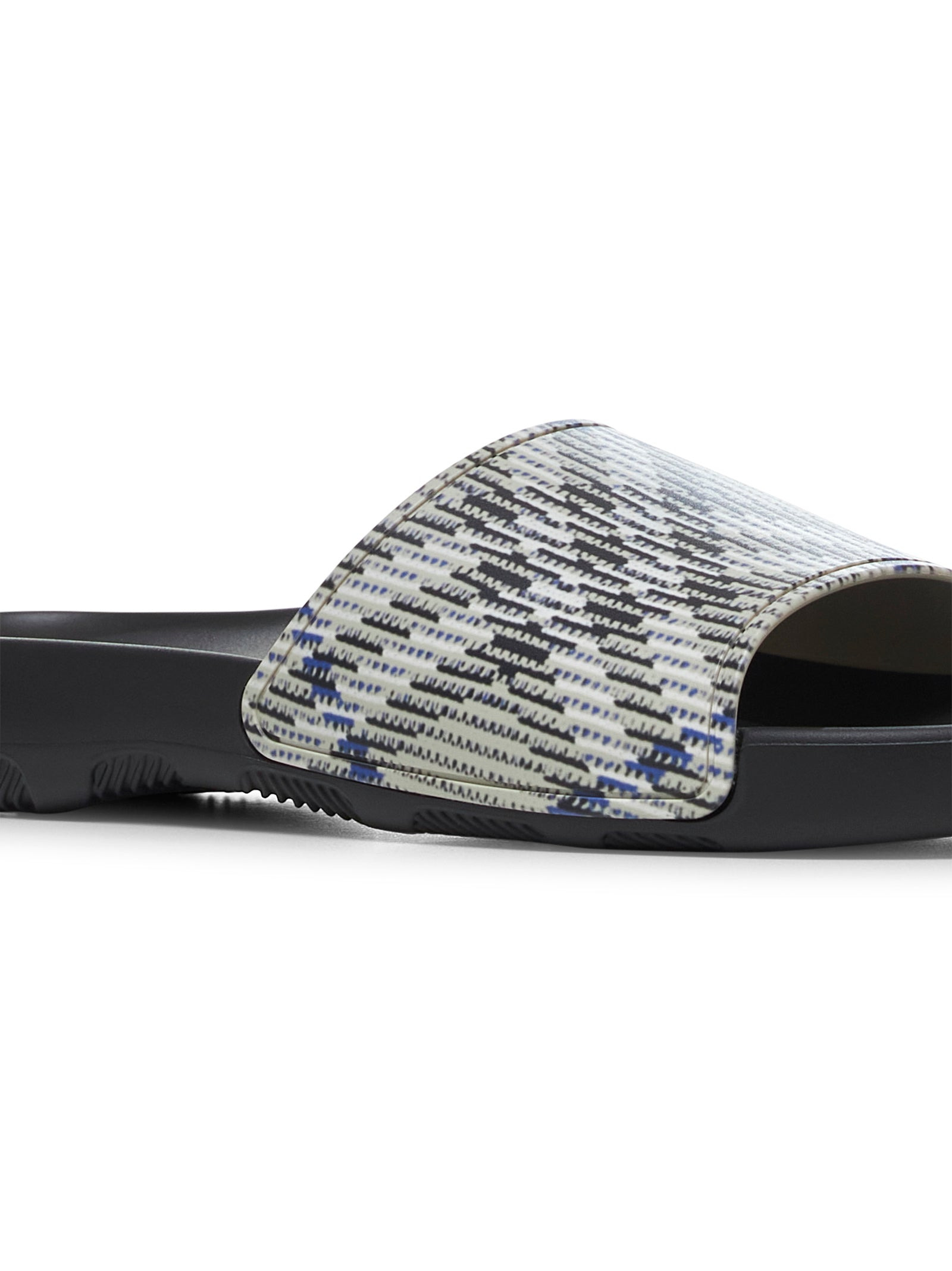 Burberry Men Beige Dive Check Slides - 4