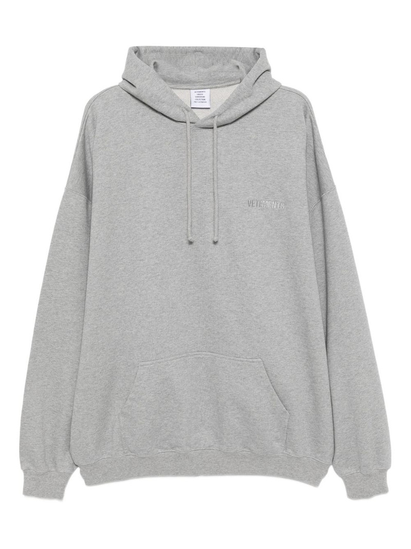 logo-embroidered hoodie 1